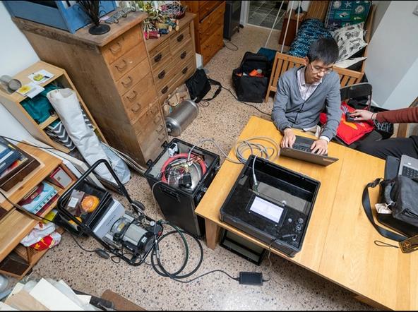 Pulse testing inside a Passivhaus