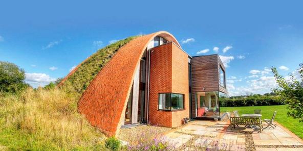 Crossway Passivhaus certified timbrel vaulted parabolic arch