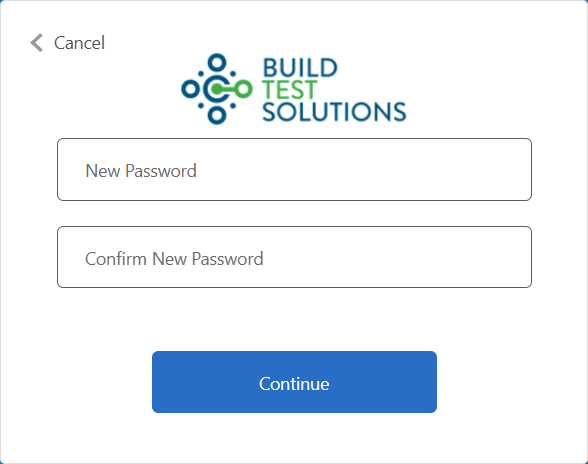 Pulse Online new password page