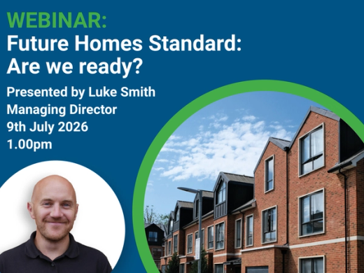 image showing the details of the future homes standard webinar