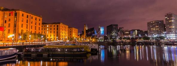 Liverpool Docks by night
