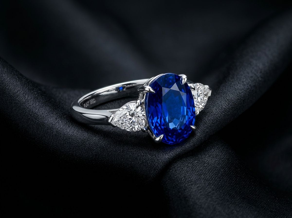 A sapphire and diamond ring of the kind often brought in to be remodelled