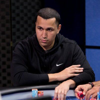 Steven playing live poker