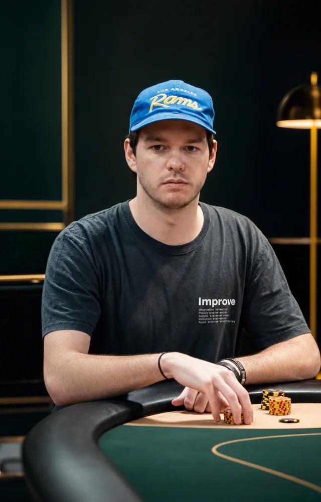 Connor Armstrong playing live poker