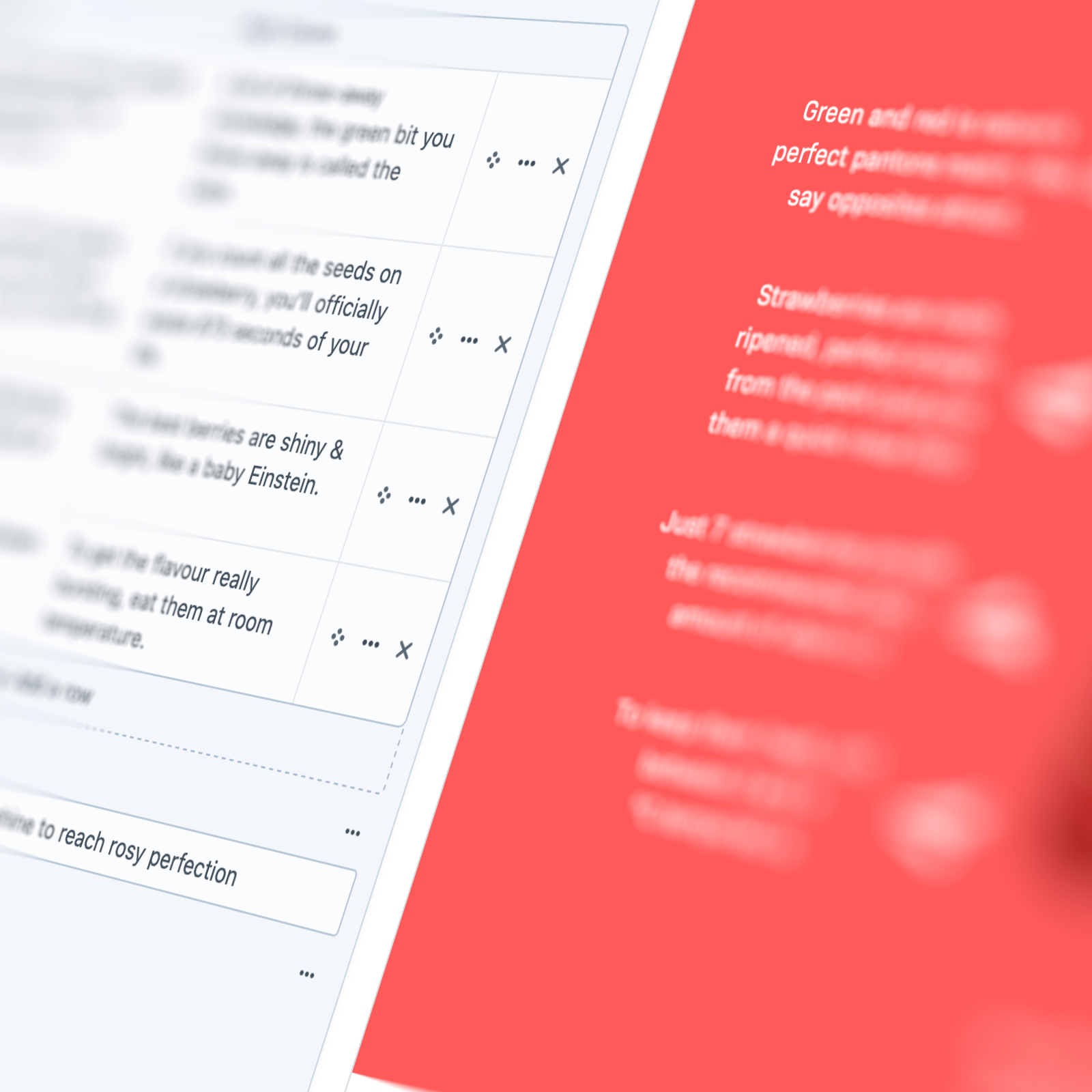 Screenshot showing the visual editing user interface in Craft CMS