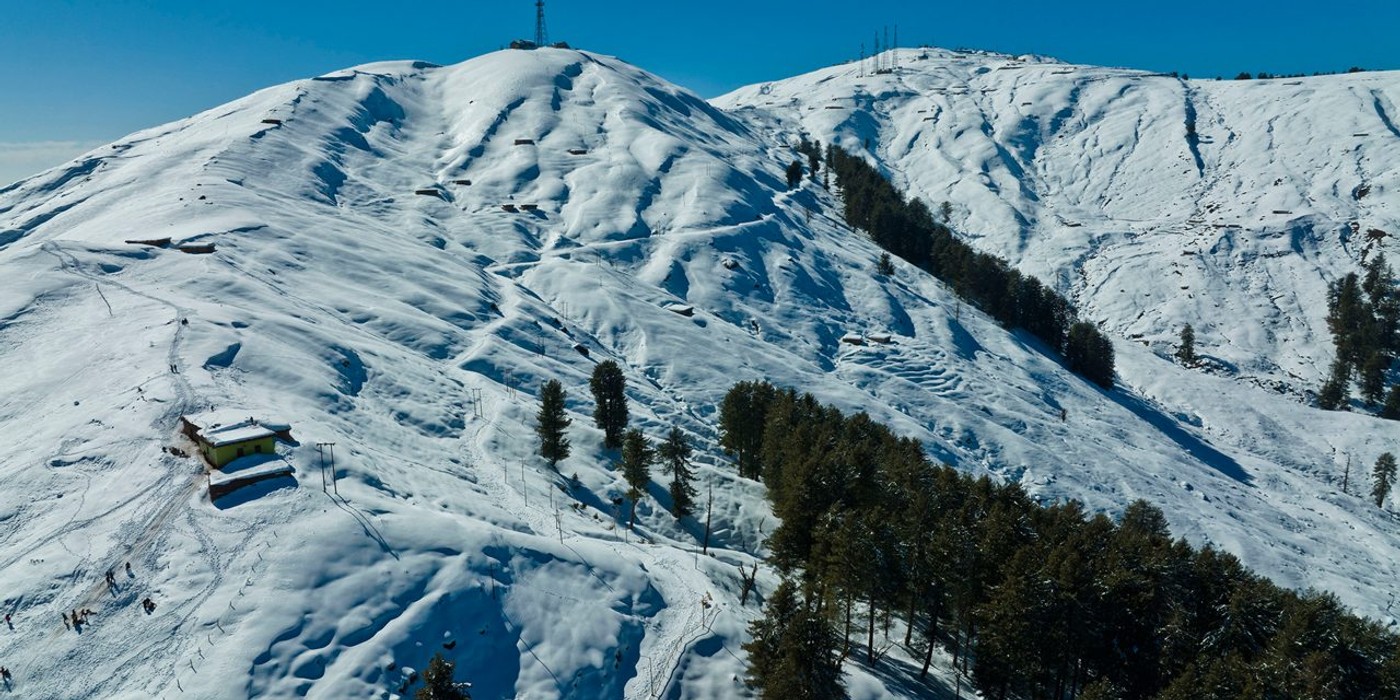 Patnitop and Nathatop mountain landscape in Jammu region