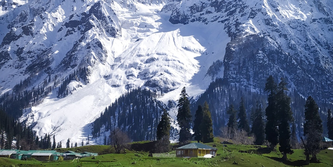 Sonmarg Kashmir mountains and valley during an overnight stay