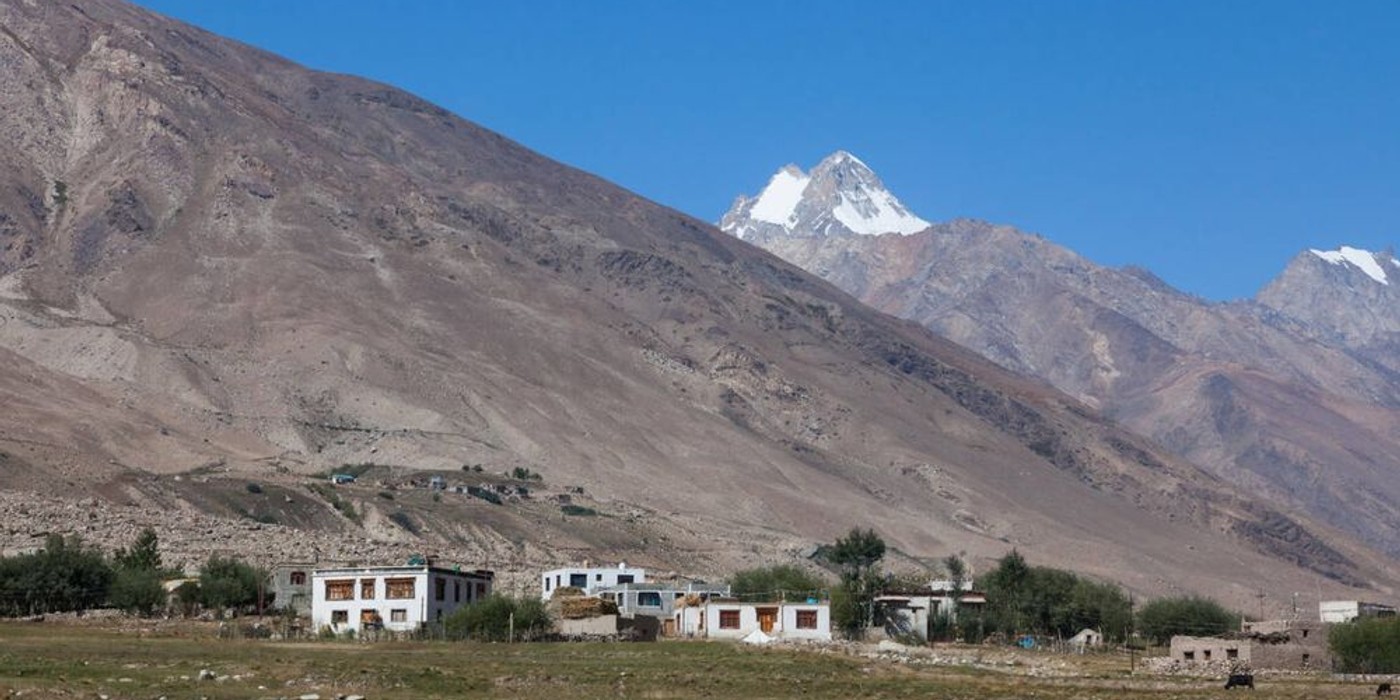 Padum town surrounded by Zanskar mountains Ladakh