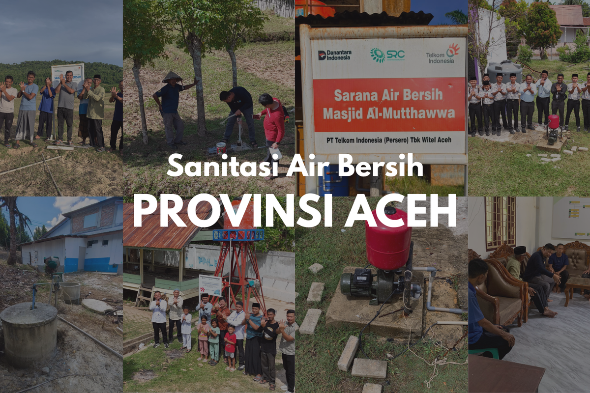 Telkom Indonesia Dukung Peningkatan Akses Air Bersih dan Sanitasi Layak di Aceh