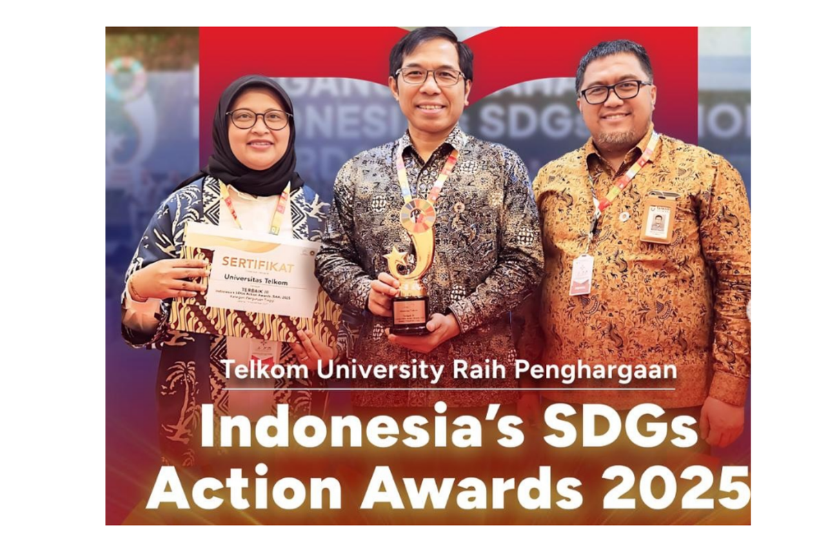 Telkom University Raih Penghargaan Terbaik III Kategori Perguruan Tinggi pada SDGs Action Awards 2025