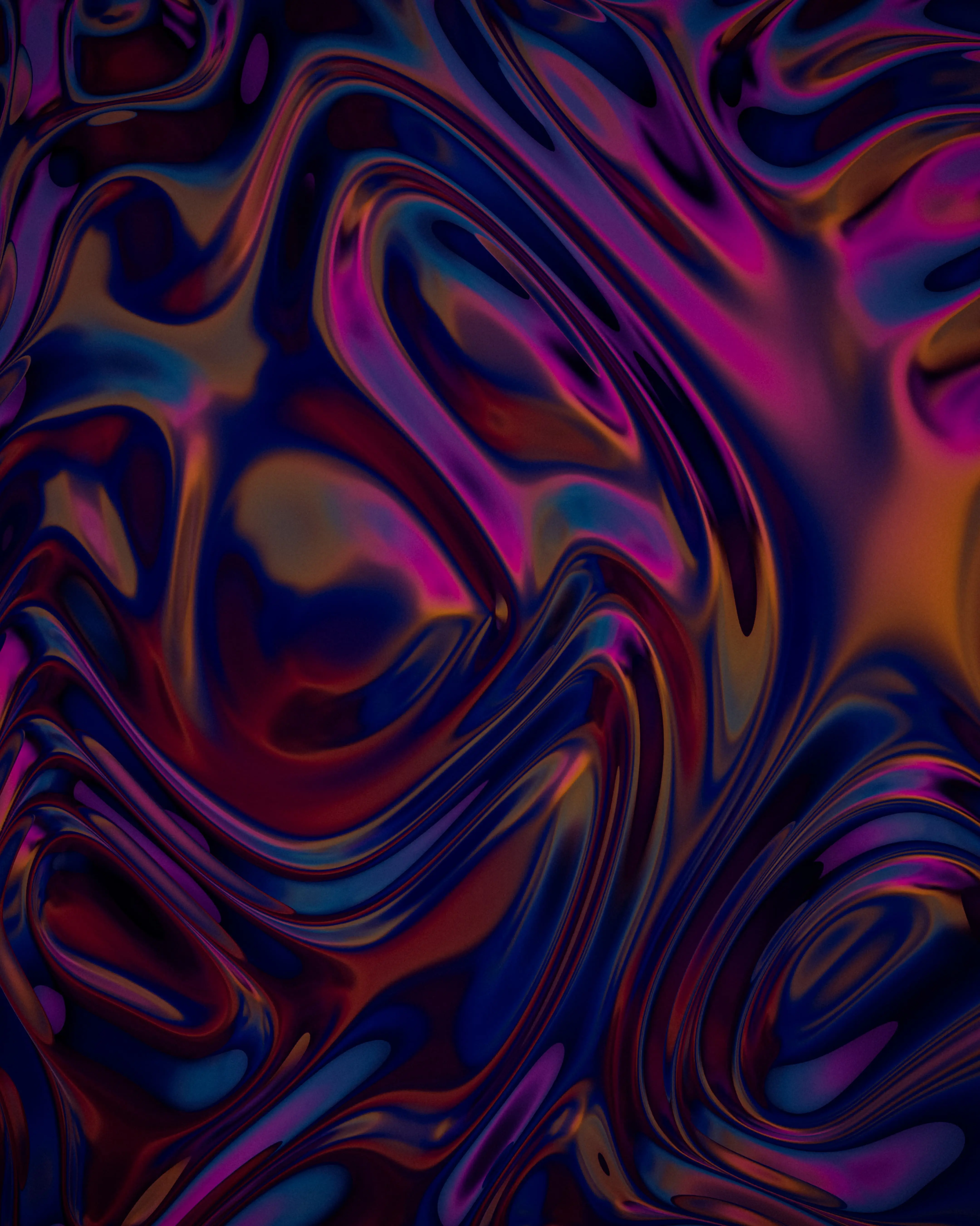 Iridescent liquid - Cinema 4D with HDRI