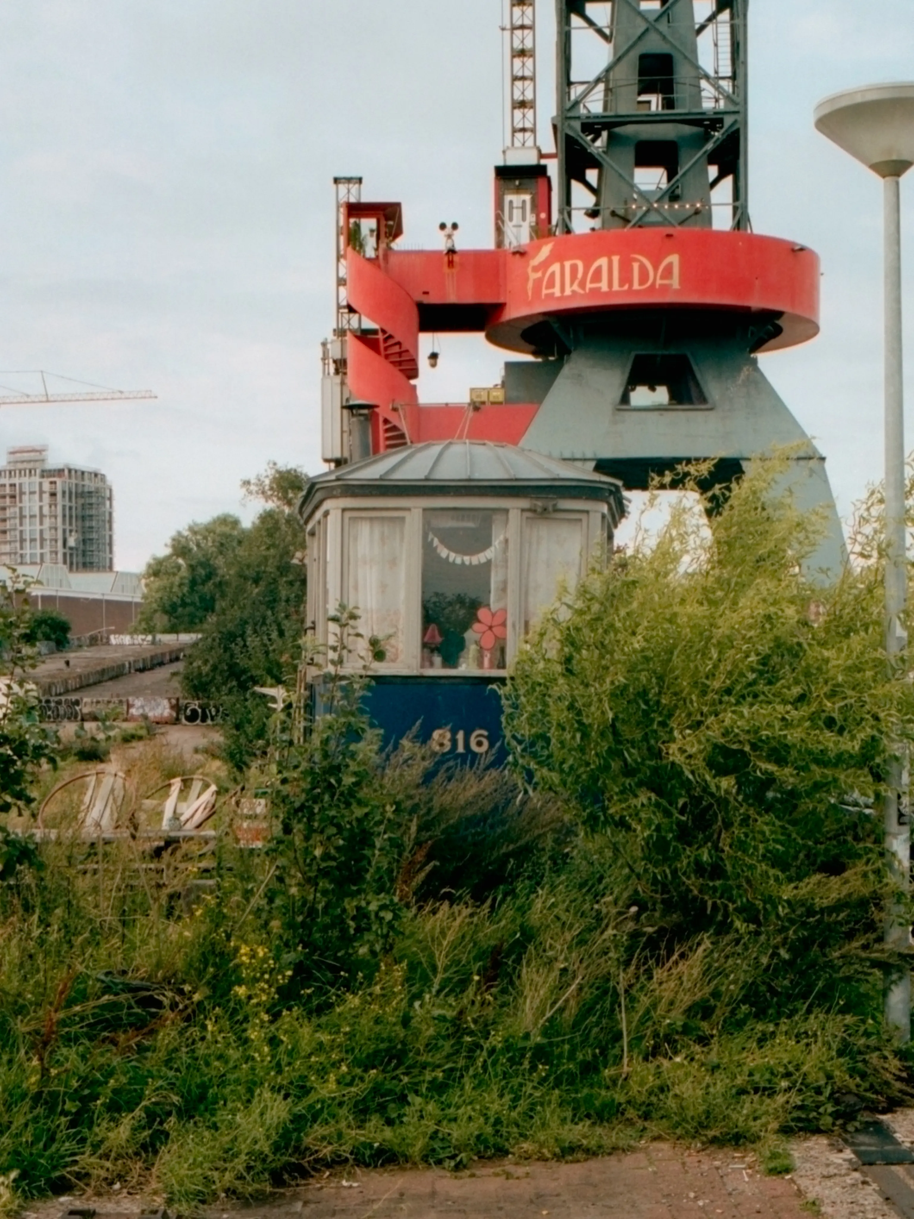 Hidden tramway - Amsterdam NDSM - Kodak Portra 400