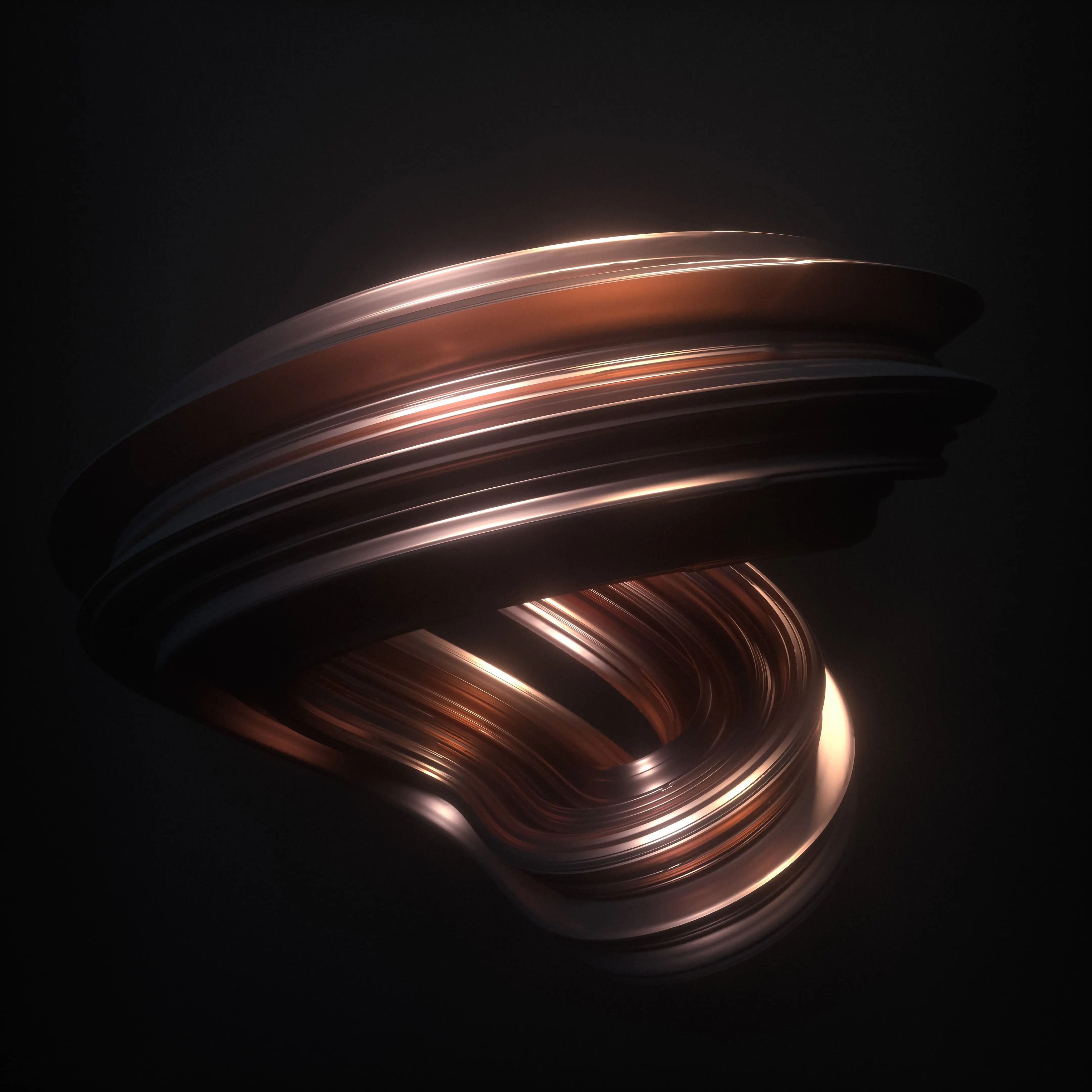 Metalic trail - Cinema 4D & Octane Render