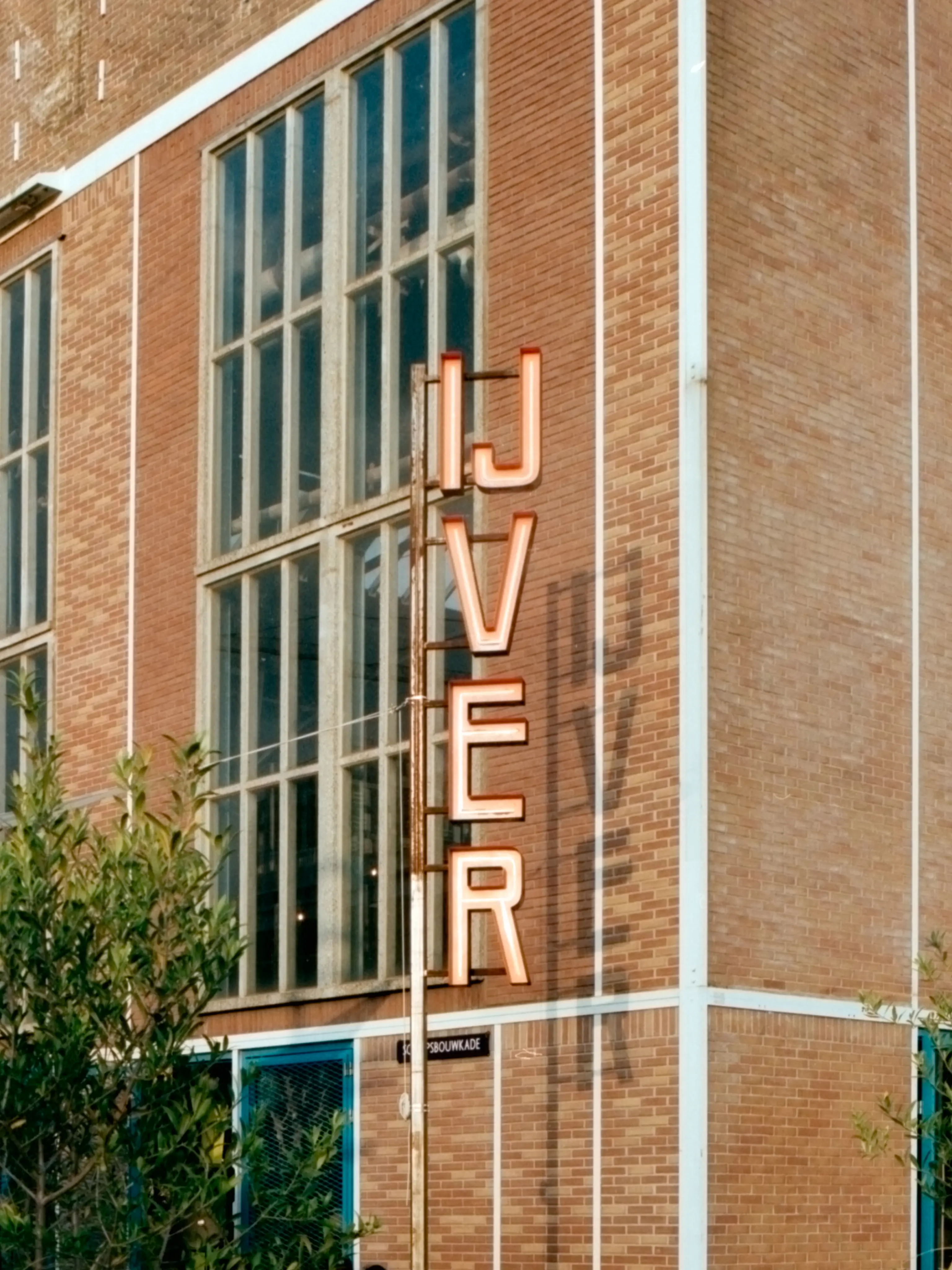 Shadow sign - Amsterdam NDSM Ijver - Kodak Portra 400