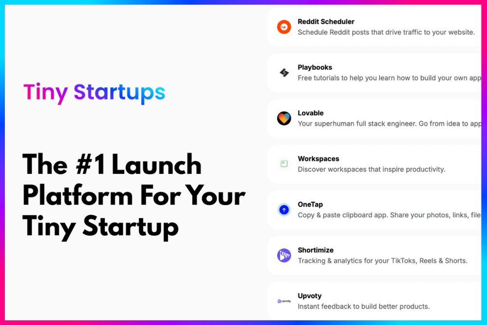 image of Tiny Startups Launchpad image of Tiny Startups Launchpad