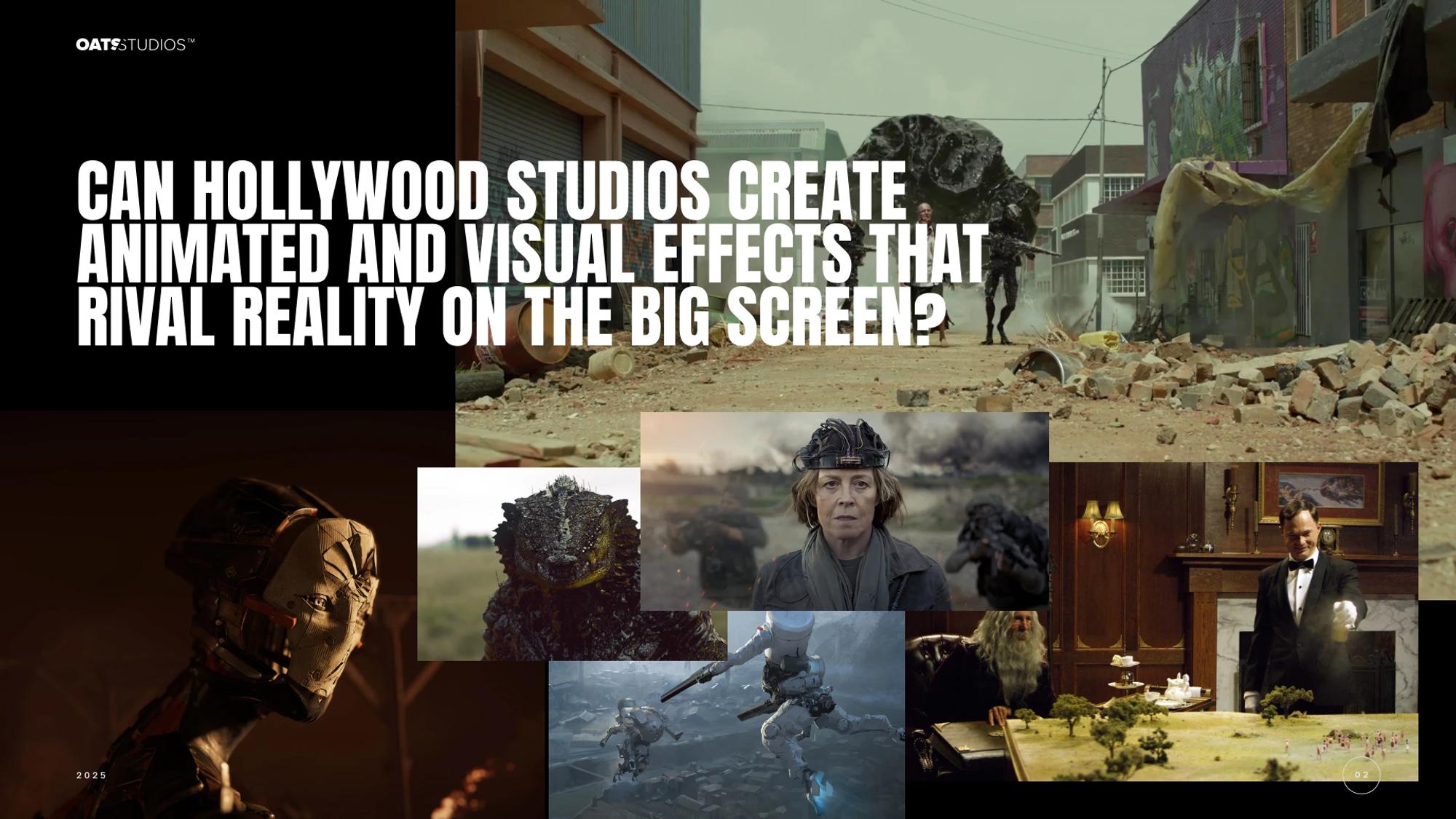 Slide asking if studios can make effects that rival reality