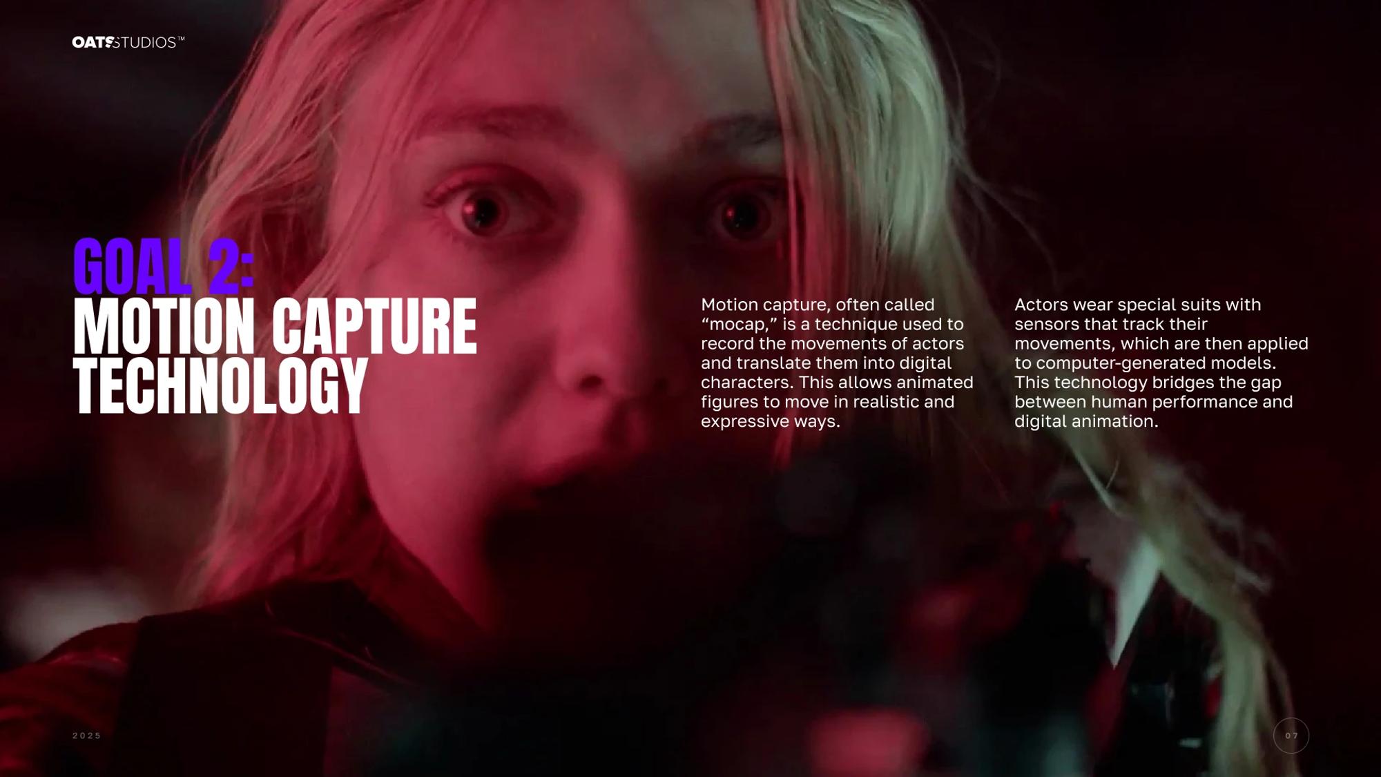 Goal 2: motion capture technology