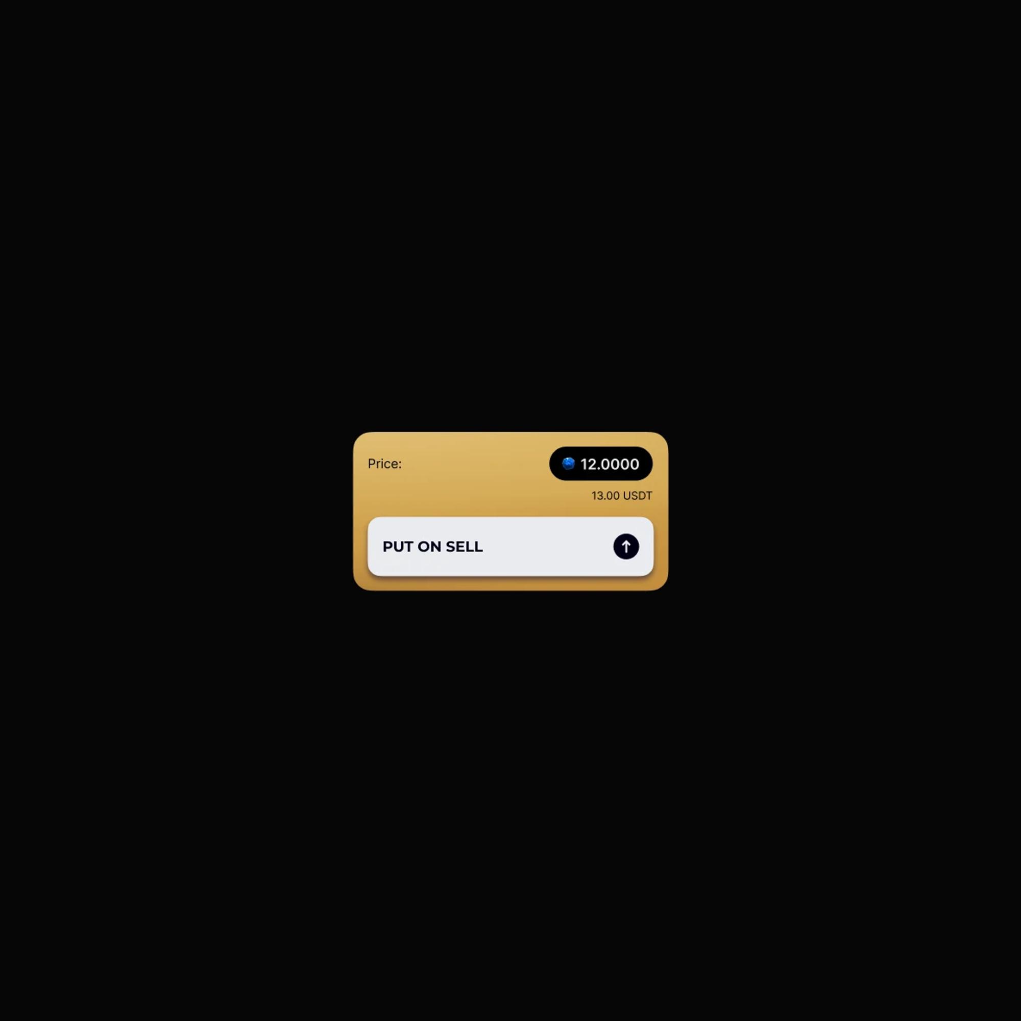 Price card with a Put on sell button
