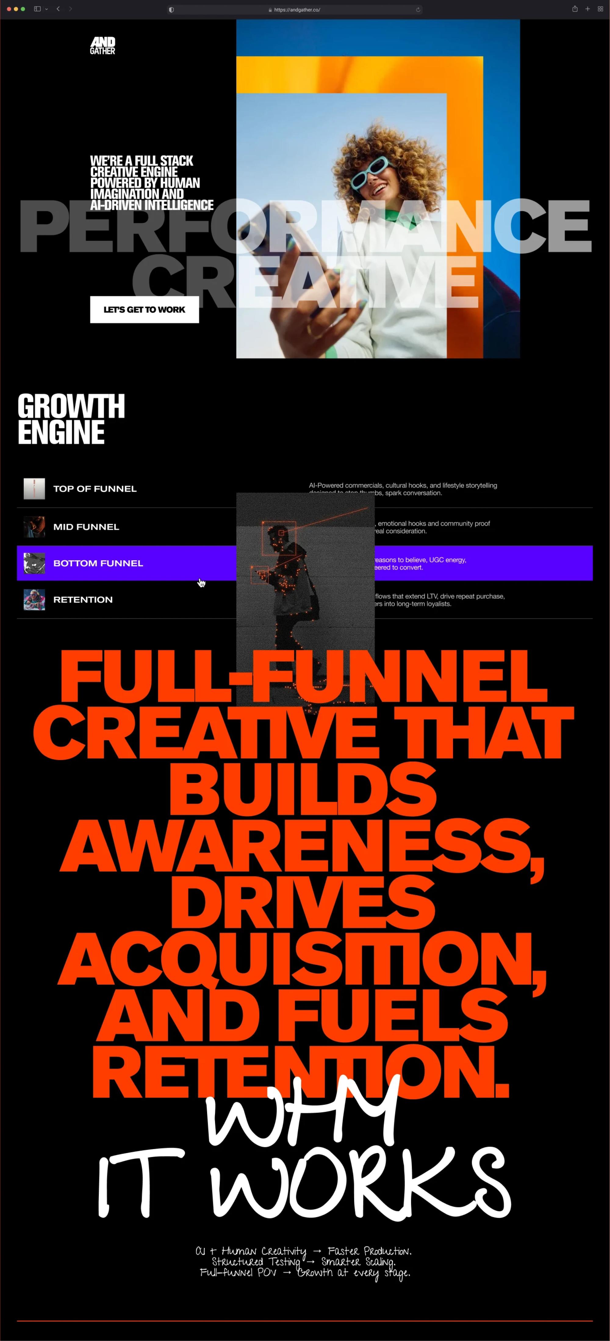 Full page of the Growth Engine agency site