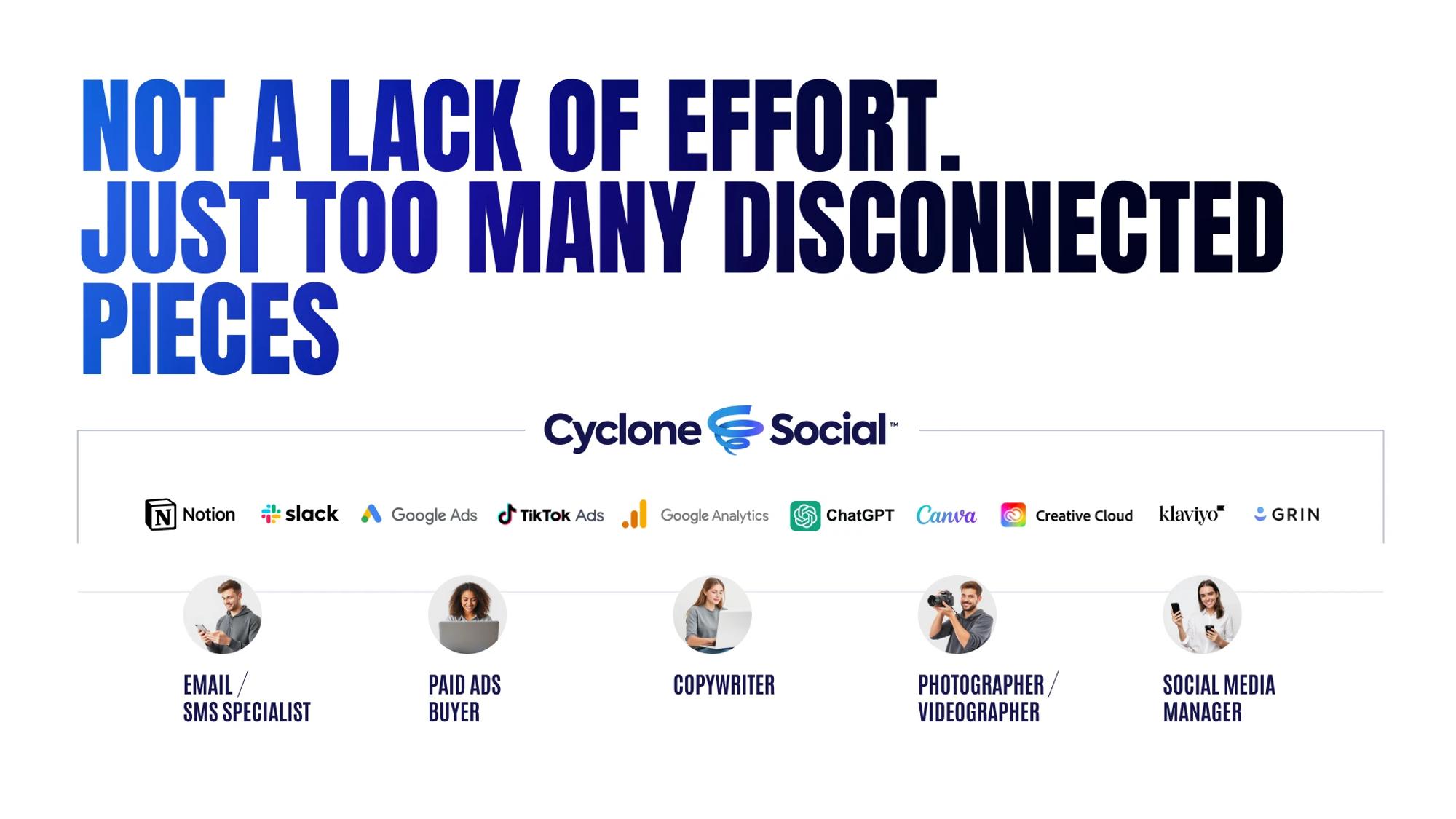 Problem slide: too many disconnected pieces