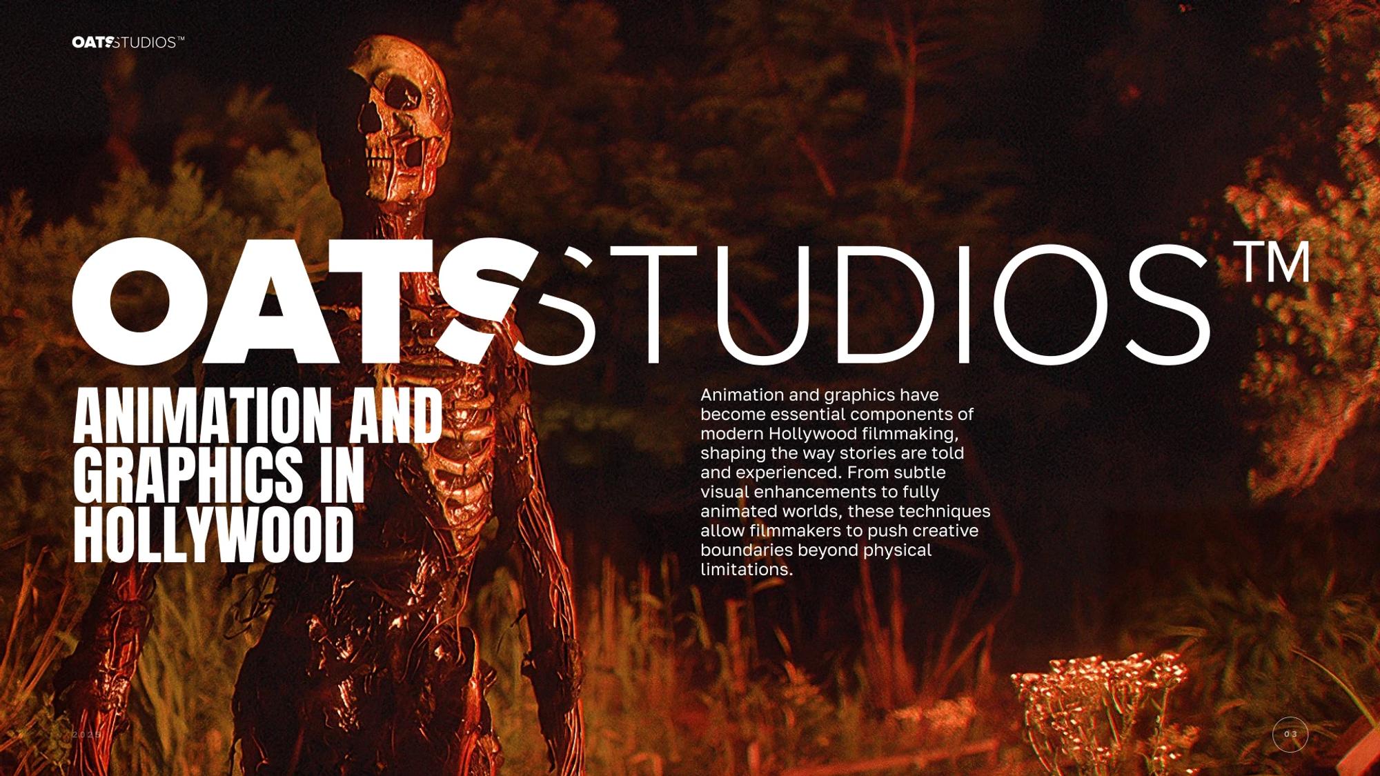 Animation and graphics in Hollywood, with a CG creature