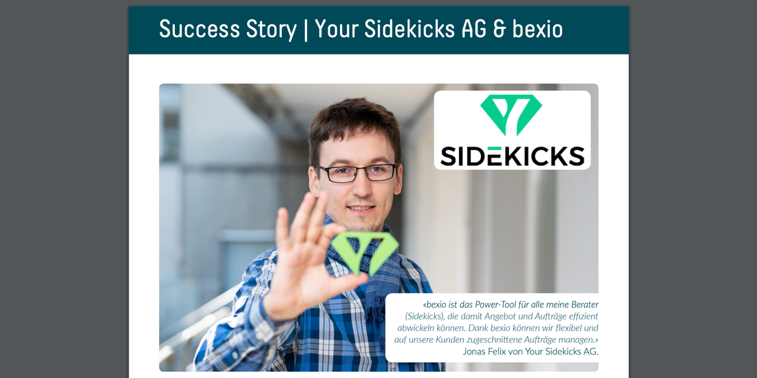 Unsere Success-Story mit bexio.com