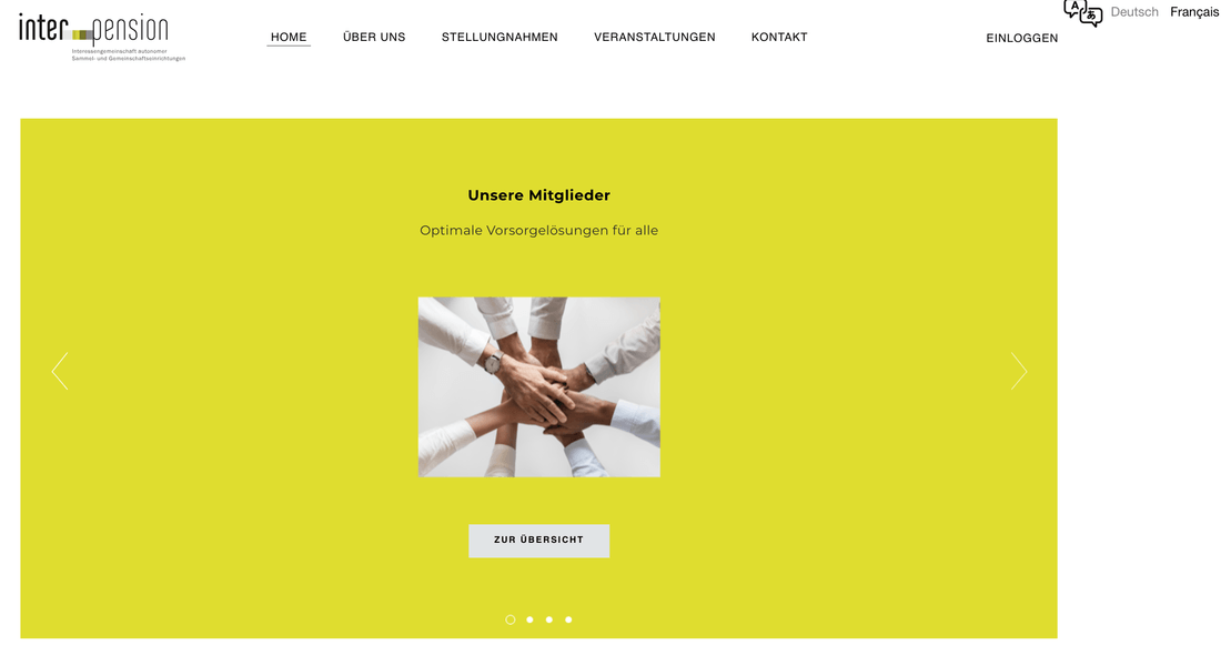 Jeder Sparfranken im System: inter-pension.ch