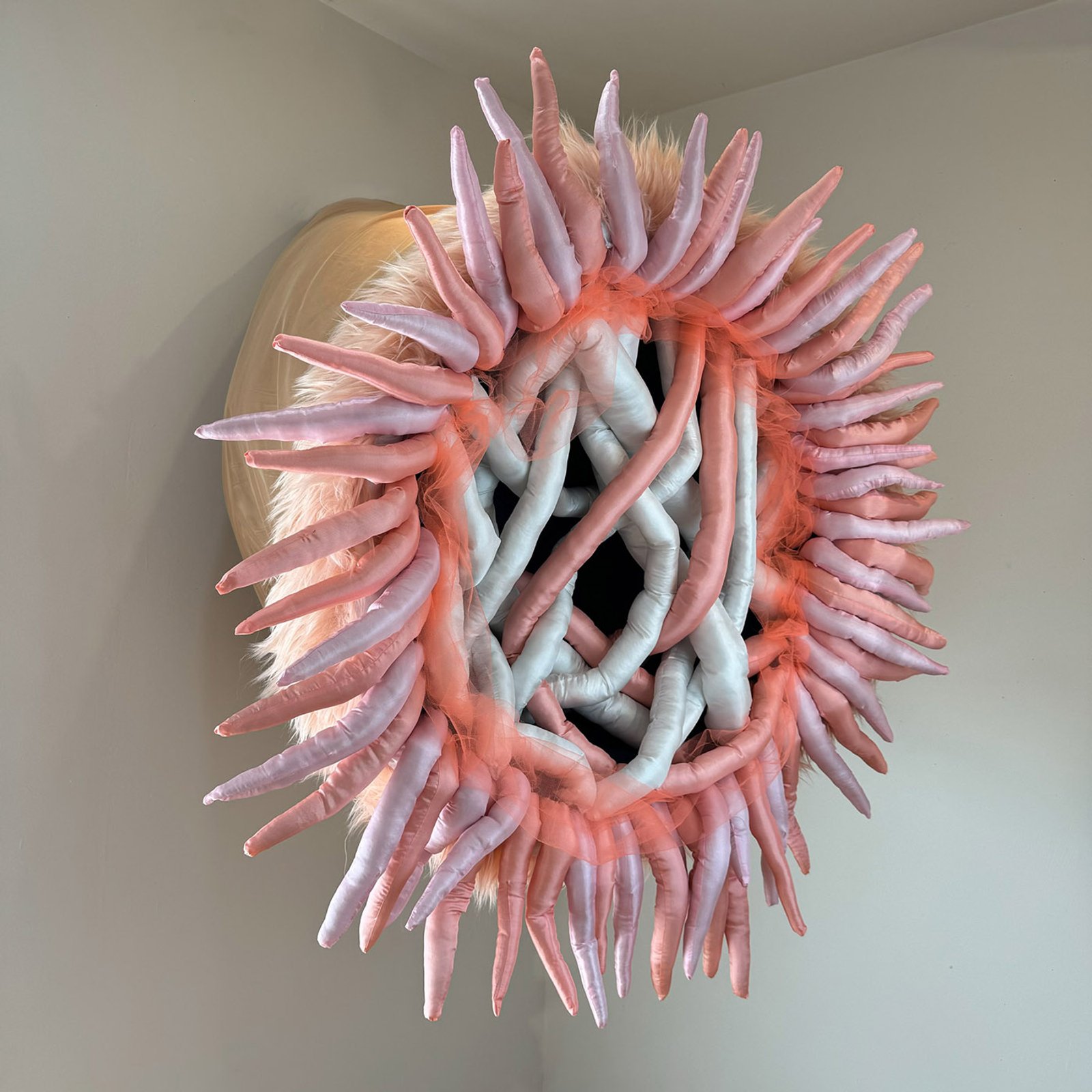 Orifice Oracle, 2024; stuffed fabric, fake fur, wire, 42" x 42" x 42"​​​​‌﻿‍﻿​‍​‍‌‍﻿﻿‌﻿​‍‌‍‍‌‌‍‌﻿‌‍‍‌‌‍﻿‍​‍​‍​﻿‍‍​‍​‍‌﻿​﻿‌‍​‌‌‍﻿‍‌‍‍‌‌﻿‌​‌﻿‍‌​‍﻿‍‌‍‍‌‌‍﻿﻿​‍​‍​‍﻿​​‍​‍‌‍‍​‌﻿​‍‌‍‌‌‌‍‌‍​‍​‍​﻿‍‍​‍​‍‌‍‍​‌﻿‌​‌﻿‌​‌﻿​​‌﻿​﻿​﻿‍‍​‍﻿﻿​‍﻿﻿‌‍﻿​‌﻿‌‌‌﻿‌​‌‍‍​‌‍‌‌‌﻿​‍​‍﻿‌‌﻿‌​‌‍‍​‌‍‍‌‌‍‌‌​‍﻿‌‌﻿​​‌‍﻿﻿‌﻿​‍‌﻿‌​‌‍‌‍‌‍﻿﻿‌‍﻿​‌‍‍‌‌‍﻿﻿​‍﻿‍‌﻿​﻿‌‍​‌‌‍﻿‍‌‍‍‌‌﻿‌​‌﻿‍‌​‍﻿‍‌﻿​﻿‌﻿‌​‌﻿‌‌‌‍‌​‌‍‍‌‌‍﻿﻿​‍﻿﻿‌‍‍‌‌‍﻿‍‌﻿‌​‌‍‌‌‌‍﻿‍‌﻿‌​​‍﻿﻿‌‍‌‌‌‍‌​‌‍‍‌‌﻿‌​​‍﻿﻿‌‍﻿‌‌‍﻿﻿‌‍‌​‌‍‌‌​﻿﻿‌‌﻿​​‌﻿​‍‌‍‌‌‌﻿​﻿‌‍‌‌‌‍﻿‍‌﻿‌​‌‍​‌‌﻿‌​‌‍‍‌‌‍﻿﻿‌‍﻿‍​﻿‍﻿‌‍‍‌‌‍‌​​﻿﻿‌​﻿​‌​﻿‌‌​﻿‌‍​﻿‍​​﻿​​​﻿‌‌​﻿‌​‌‍​‌​‍﻿‌​﻿‍​​﻿​​‌‍‌​​﻿​﻿​‍﻿‌​﻿‌​​﻿‌‍‌‍‌‍‌‍​﻿​‍﻿‌​﻿‍‌‌‍​‍​﻿‌‌‌‍​﻿​‍﻿‌​﻿‌​‌‍‌‌‌‍‌​​﻿‍‌‌‍​﻿​﻿‌‌​﻿‍​​﻿‌﻿​﻿‌‌​﻿​﻿​﻿​﻿‌‍​﻿​﻿‍﻿‌﻿‌​‌﻿‍‌‌﻿​​‌‍‌‌​﻿﻿‌‌﻿‌﻿‌‍﻿﻿‌﻿​‍‌‍‍﻿​﻿‍﻿‌﻿​​‌‍​‌‌﻿‌​‌‍‍​​﻿﻿‌‌‍​﻿‌‍﻿﻿‌‍﻿‍‌﻿‌​‌‍‌‌‌‍﻿‍‌﻿‌​‌​​‍‌‍﻿​‌‍﻿﻿‌‍​﻿‌‍‍﻿‌﻿​﻿​‍‌‌​﻿‌‌‌​​‍‌‌﻿﻿‌‍‍﻿‌‍‌‌‌﻿‍‌​‍‌‌​﻿​﻿‌​‌​​‍‌‌​﻿​﻿‌​‌​​‍‌‌​﻿​‍​﻿​‍‌‍​﻿‌‍​‍​﻿‌​​﻿‌‌‌‍​﻿​﻿‍​​﻿​﻿​﻿‍‌​﻿‌‌‌‍​‍​﻿​‍‌‍​﻿​‍‌‌​﻿​‍​﻿​‍​‍‌‌​﻿‌‌‌​‌​​‍﻿‍‌‍​‌‌‍﻿​‌﻿‌​​﻿﻿﻿‌‍​‍‌‍​‌‌﻿​﻿‌‍‌‌‌‌‌‌‌﻿​‍‌‍﻿​​﻿﻿‌‌‍‍​‌﻿‌​‌﻿‌​‌﻿​​‌﻿​﻿​‍‌‌​﻿​﻿‌​​‌​‍‌‌​﻿​‍‌​‌‍​‍‌‌​﻿​‍‌​‌‍‌‍﻿​‌﻿‌‌‌﻿‌​‌‍‍​‌‍‌‌‌﻿​‍​‍﻿‌‌﻿‌​‌‍‍​‌‍‍‌‌‍‌‌​‍﻿‌‌﻿​​‌‍﻿﻿‌﻿​‍‌﻿‌​‌‍‌‍‌‍﻿﻿‌‍﻿​‌‍‍‌‌‍﻿﻿​‍﻿‍‌﻿​﻿‌‍​‌‌‍﻿‍‌‍‍‌‌﻿‌​‌﻿‍‌​‍﻿‍‌﻿​﻿‌﻿‌​‌﻿‌‌‌‍‌​‌‍‍‌‌‍﻿﻿​‍‌‍‌‍‍‌‌‍‌​​﻿﻿‌​﻿​‌​﻿‌‌​﻿‌‍​﻿‍​​﻿​​​﻿‌‌​﻿‌​‌‍​‌​‍﻿‌​﻿‍​​﻿​​‌‍‌​​﻿​﻿​‍﻿‌​﻿‌​​﻿‌‍‌‍‌‍‌‍​﻿​‍﻿‌​﻿‍‌‌‍​‍​﻿‌‌‌‍​﻿​‍﻿‌​﻿‌​‌‍‌‌‌‍‌​​﻿‍‌‌‍​﻿​﻿‌‌​﻿‍​​﻿‌﻿​﻿‌‌​﻿​﻿​﻿​﻿‌‍​﻿​‍‌‍‌﻿‌​‌﻿‍‌‌﻿​​‌‍‌‌​﻿﻿‌‌﻿‌﻿‌‍﻿﻿‌﻿​‍‌‍‍﻿​‍‌‍‌﻿​​‌‍​‌‌﻿‌​‌‍‍​​﻿﻿‌‌‍​﻿‌‍﻿﻿‌‍﻿‍‌﻿‌​‌‍‌‌‌‍﻿‍‌﻿‌​‌​​‍‌‍﻿​‌‍﻿﻿‌‍​﻿‌‍‍﻿‌﻿​﻿​‍‌‌​﻿‌‌‌​​‍‌‌﻿﻿‌‍‍﻿‌‍‌‌‌﻿‍‌​‍‌‌​﻿​﻿‌​‌​​‍‌‌​﻿​﻿‌​‌​​‍‌‌​﻿​‍​﻿​‍‌‍​﻿‌‍​‍​﻿‌​​﻿‌‌‌‍​﻿​﻿‍​​﻿​﻿​﻿‍‌​﻿‌‌‌‍​‍​﻿​‍‌‍​﻿​‍‌‌​﻿​‍​﻿​‍​‍‌‌​﻿‌‌‌​‌​​‍﻿‍‌‍​‌‌‍﻿​‌﻿‌​​‍‌‍‌﻿​​‌‍‌‌‌﻿​‍‌﻿​﻿‌﻿​​‌‍‌‌‌‍​﻿‌﻿‌​‌‍‍‌‌﻿‌‍‌‍‌‌​﻿﻿‌‌﻿​​‌﻿‌‌‌‍​‍‌‍﻿​‌‍‍‌‌﻿​﻿‌‍‍​‌‍‌‌‌‍‌​​‍​‍‌﻿﻿‌