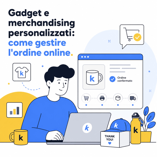 Gadget e merchandising personalizzati: come gestire l'ordine online