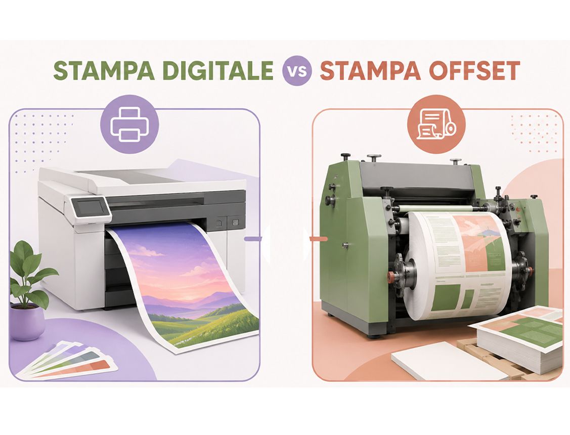 Stampa offset vs stampa digitale: differenze, costi e quando conviene ciascuna