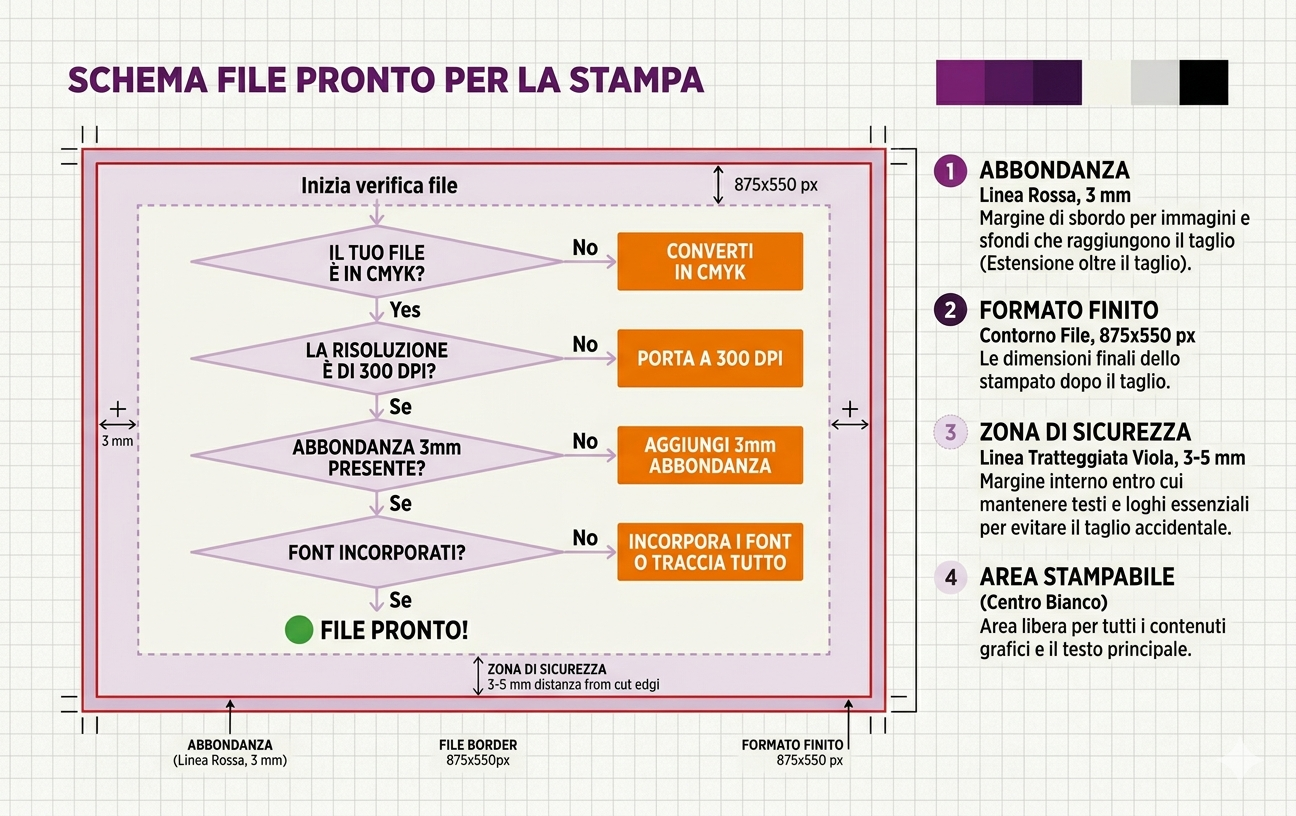 Confronto tra spazio colore RGB e CMYK per la stampa professionale