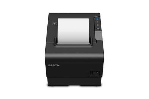 Epson TM-T88VI Receipt Printer Epson TM-T88VI thermal receipt printer, front view