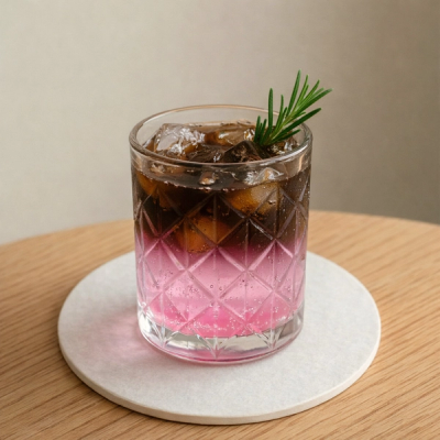 Pitaya cold brew tonic