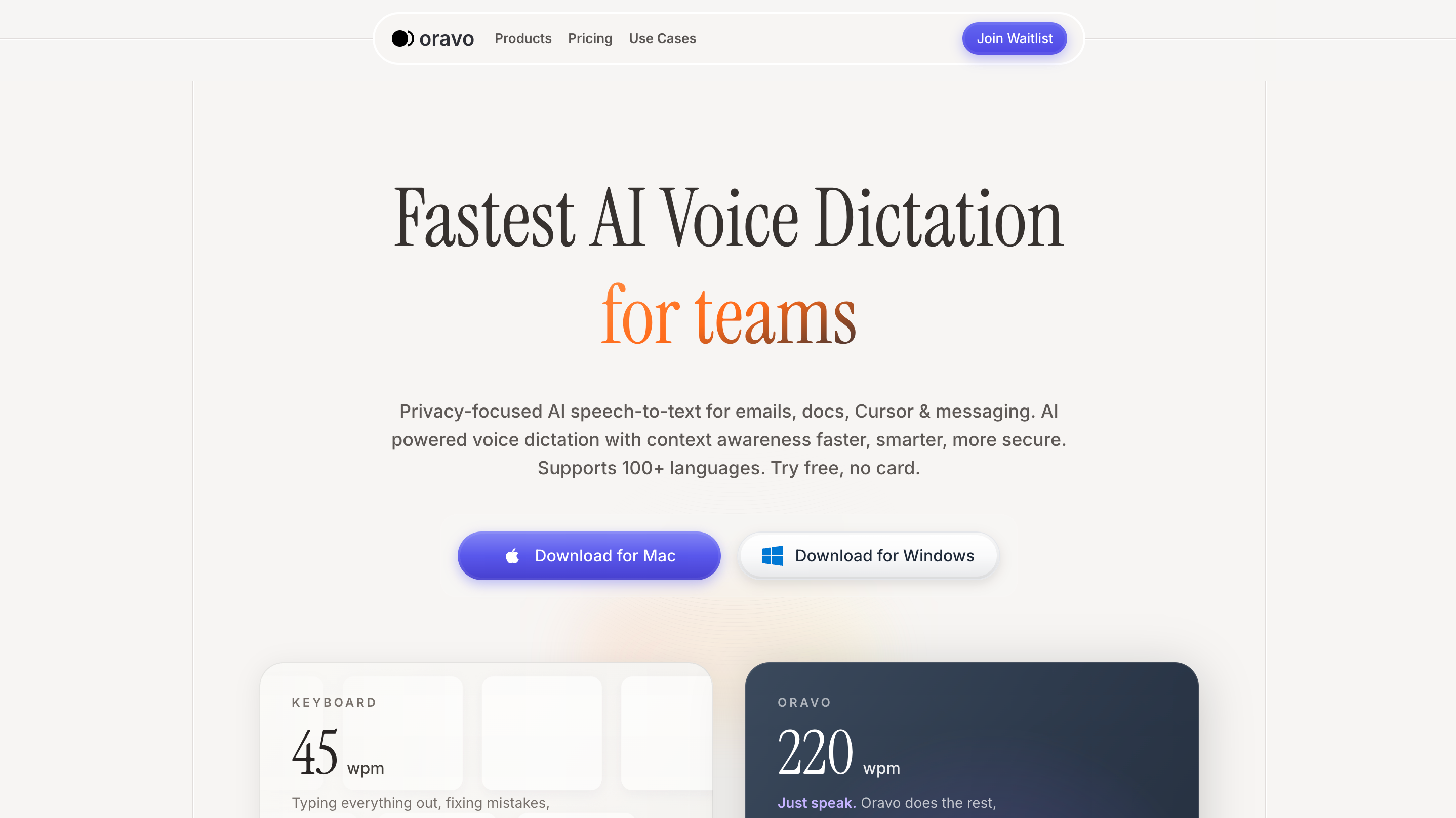 Wispr Flow vs Willow vs Oravo: Best AI Dictation 2026