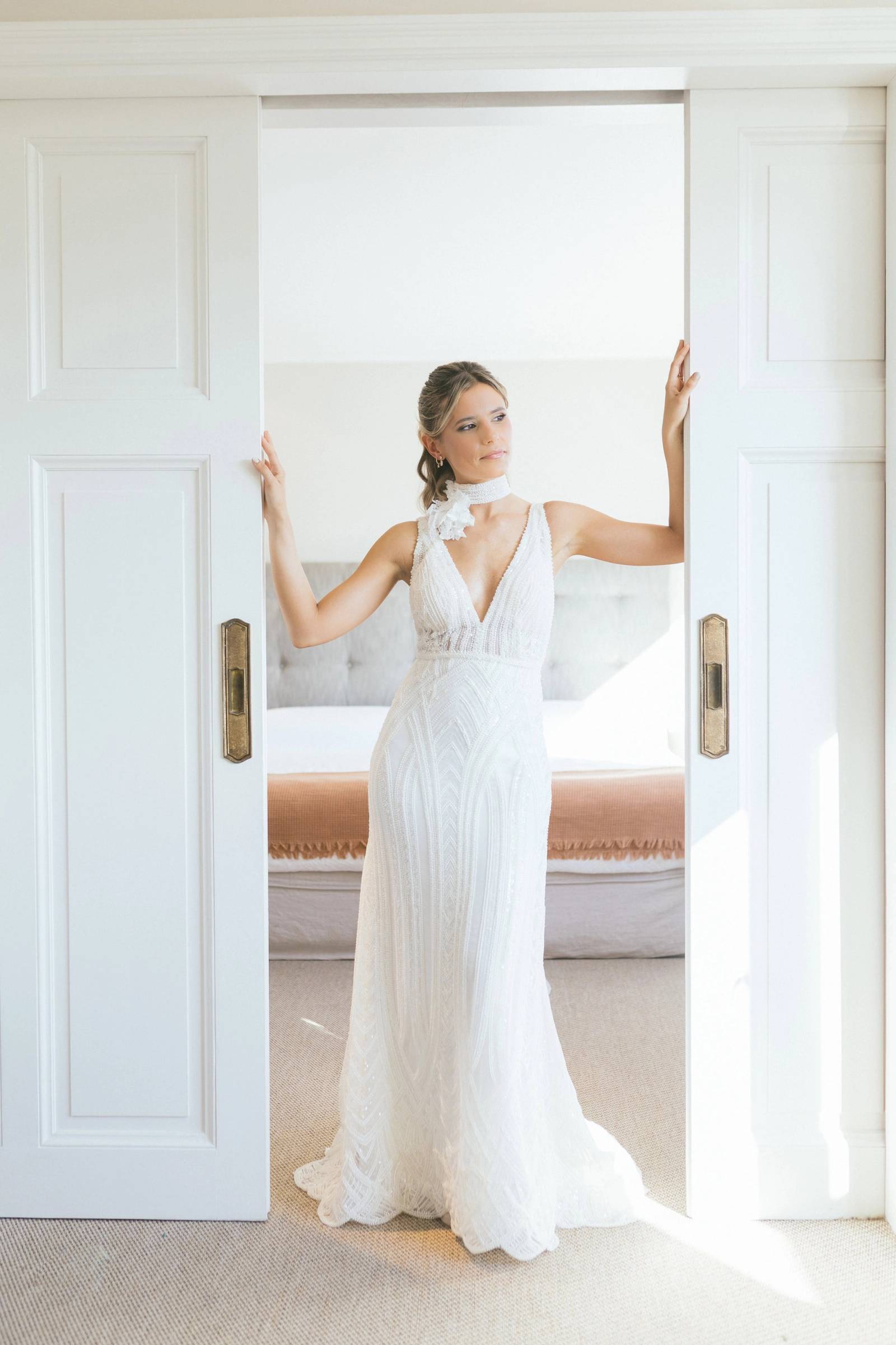 Preparativos de novia en Hotel Le Bibló de Montevideo