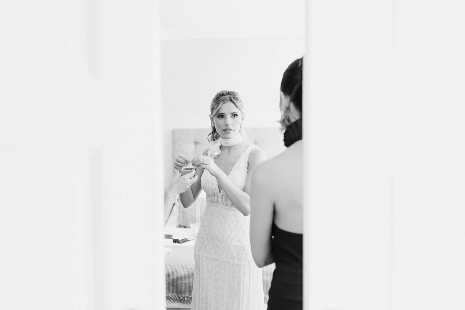 Preparativos de novia en Hotel Le Bibló de Montevideo