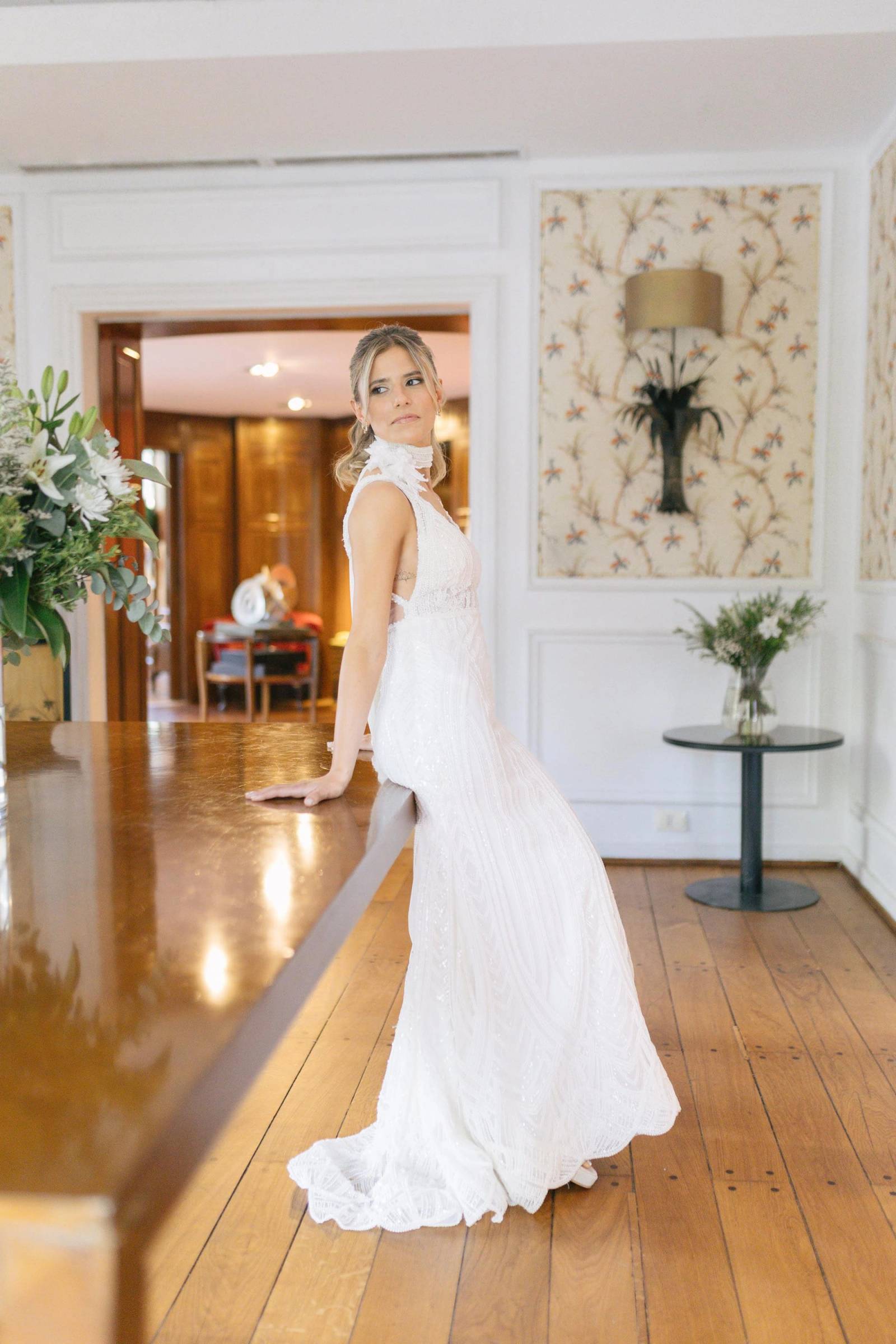 Retratos de novia en Hotel Le Bibló de Montevideo