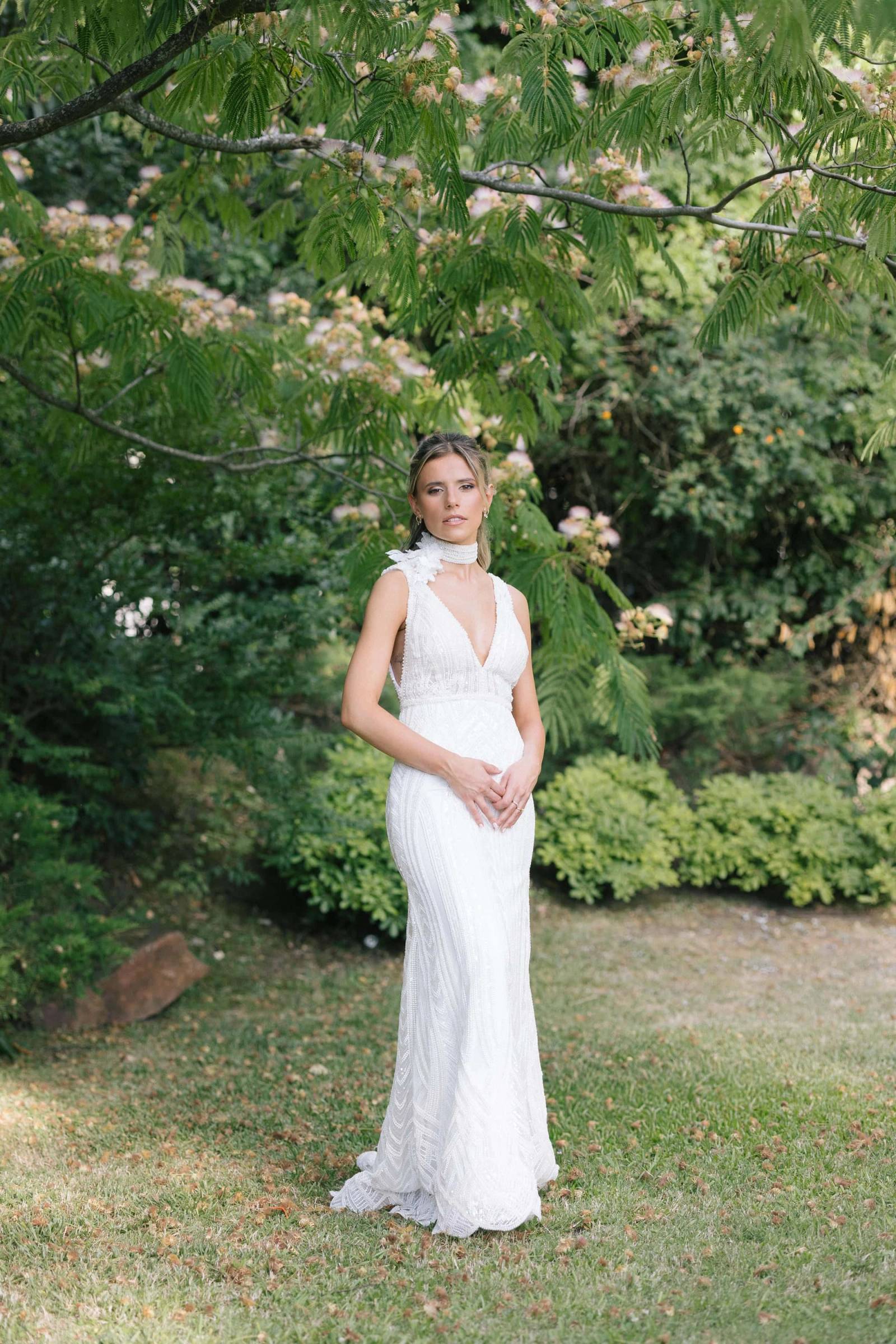 Retratos de novia en Hotel Le Bibló de Montevideo