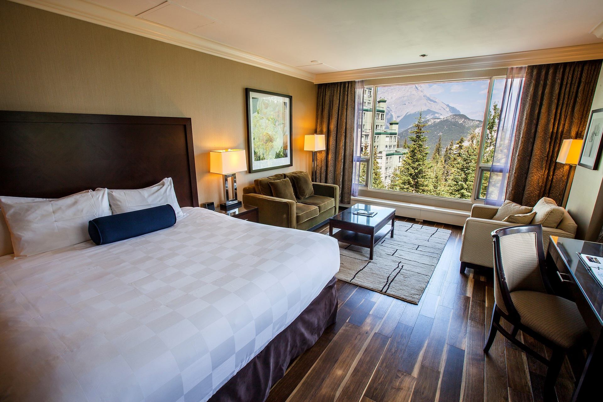 A room in Rimrock in Banff National Park