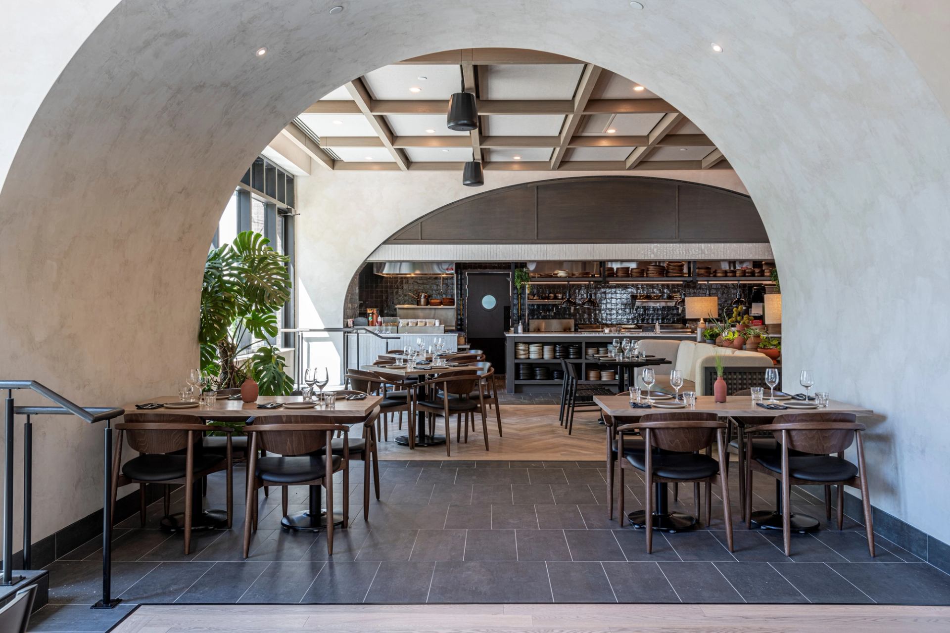 The dining area