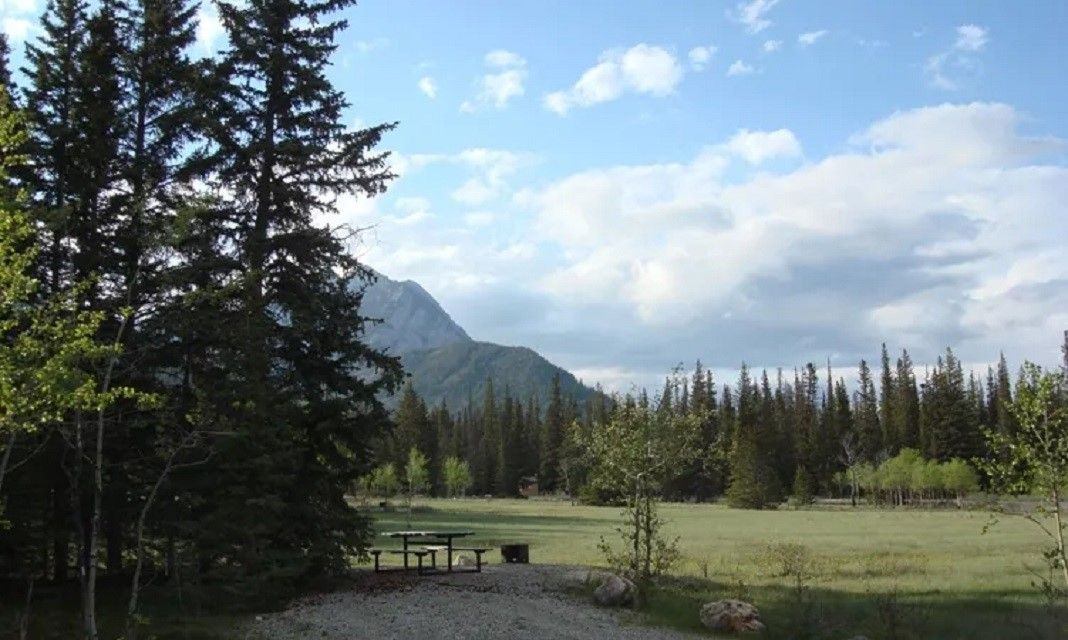 A campsite at the park