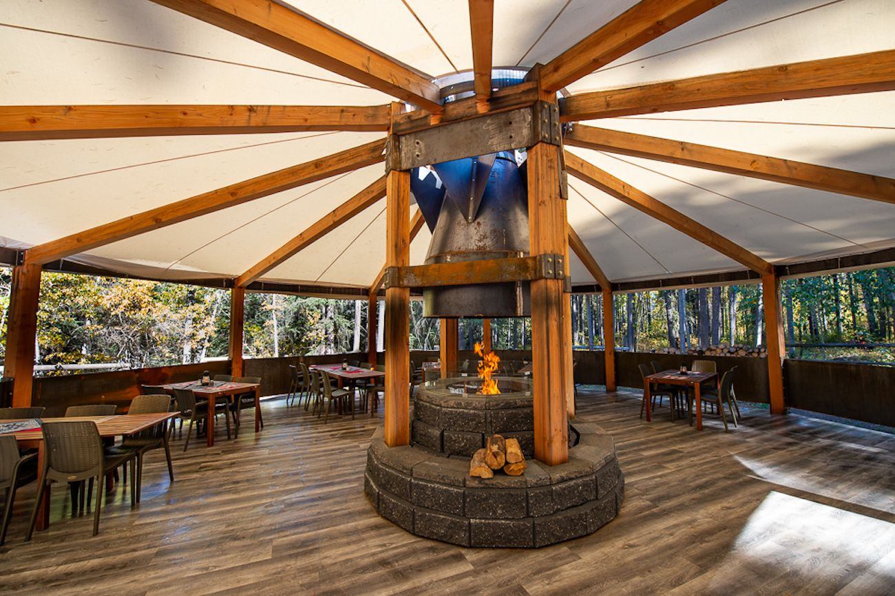 New cowboy cookout facility