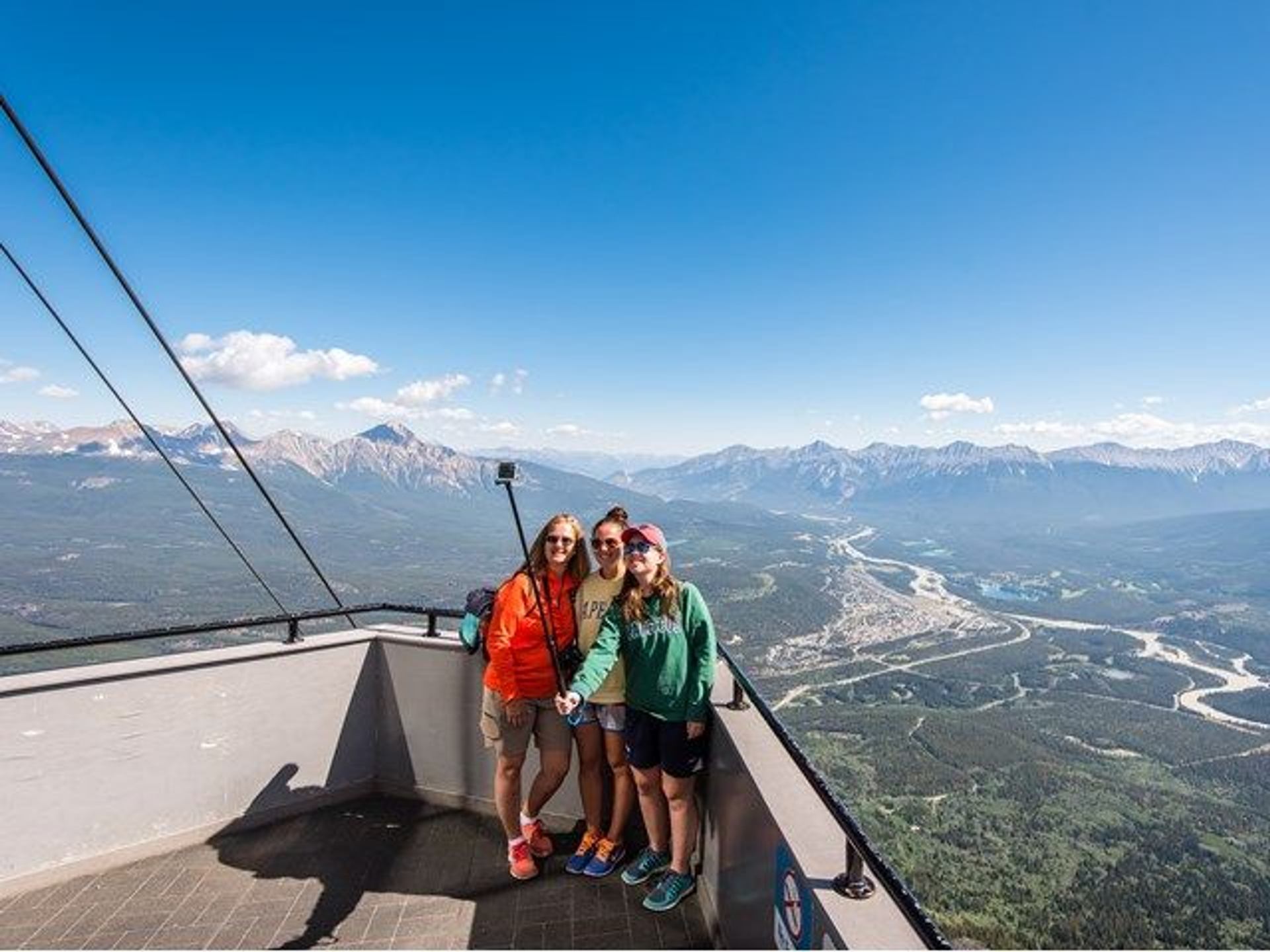 A group taking a photo 
