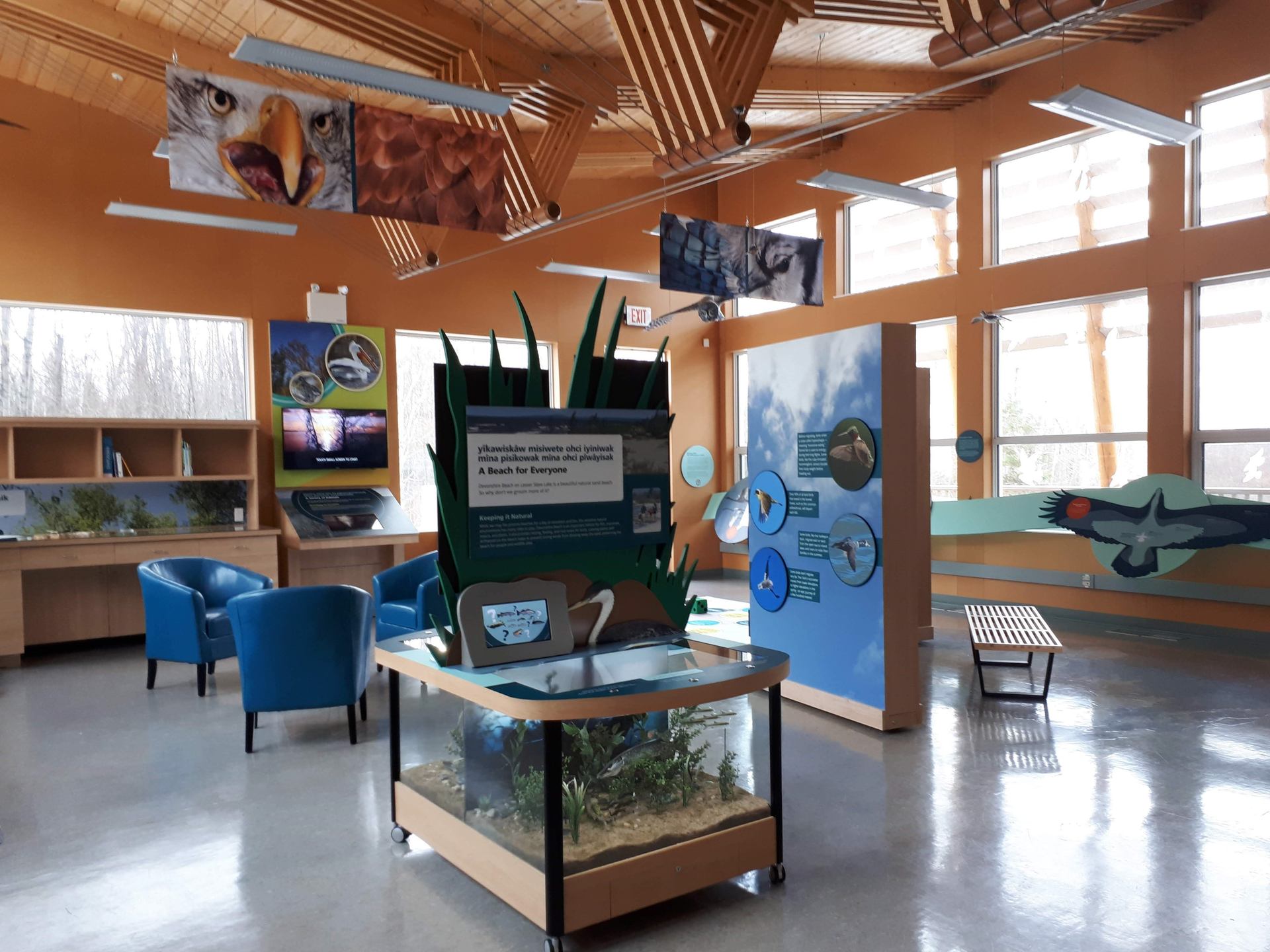 Interior of the Boreal Centre