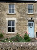 Outside view of sash windows