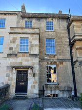 Outside view of sash windows at front of house