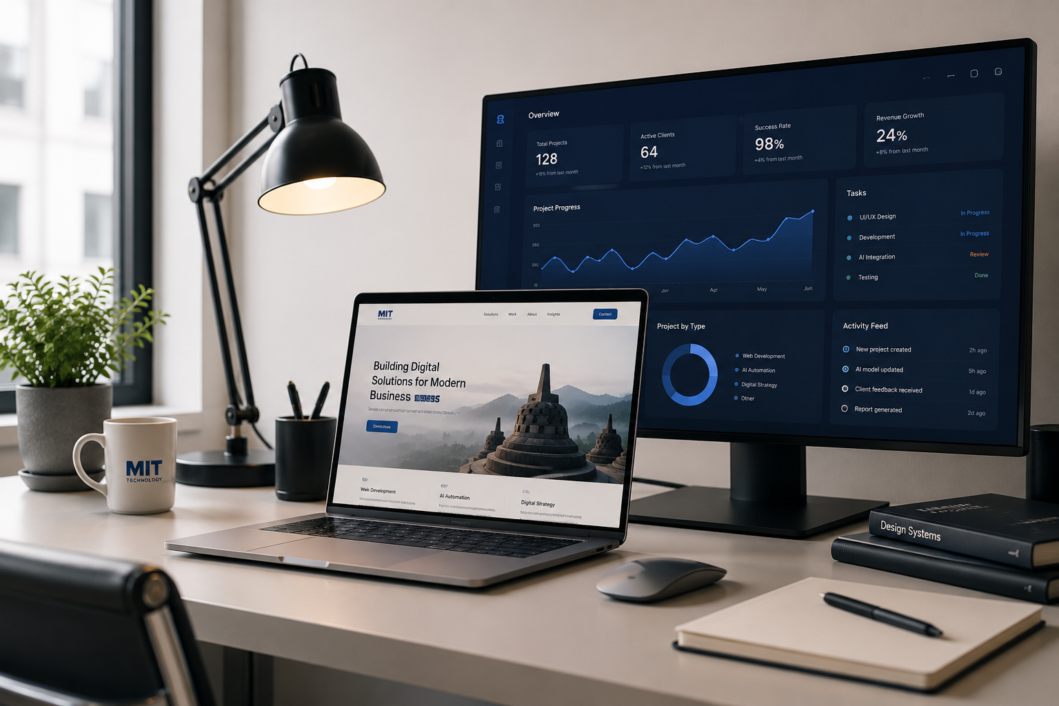 Solusi digital untuk bisnis yang ingin bergerak lebih rapi.