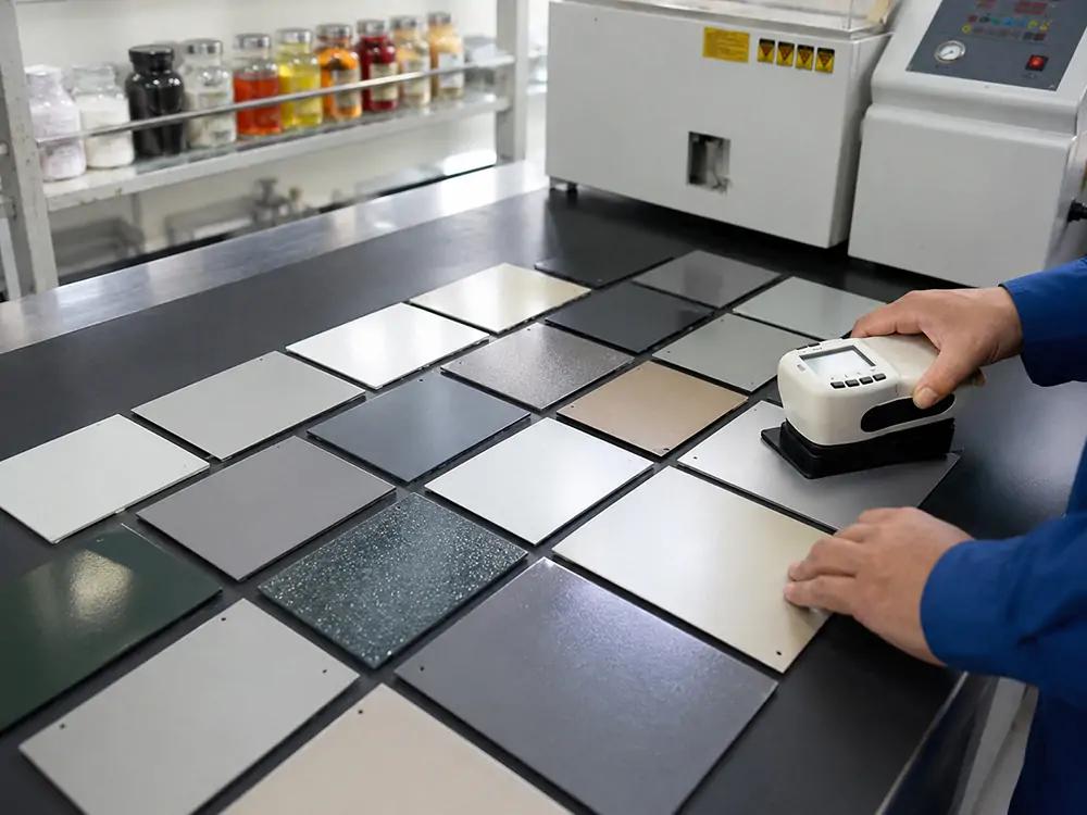 Coil coating color quality inspection