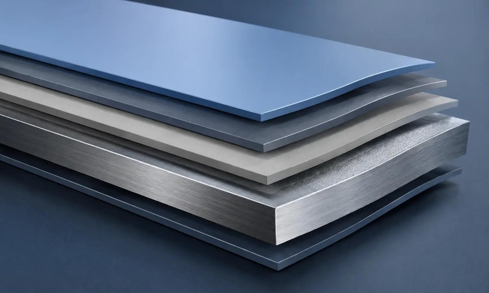 Coil coating system layer structure