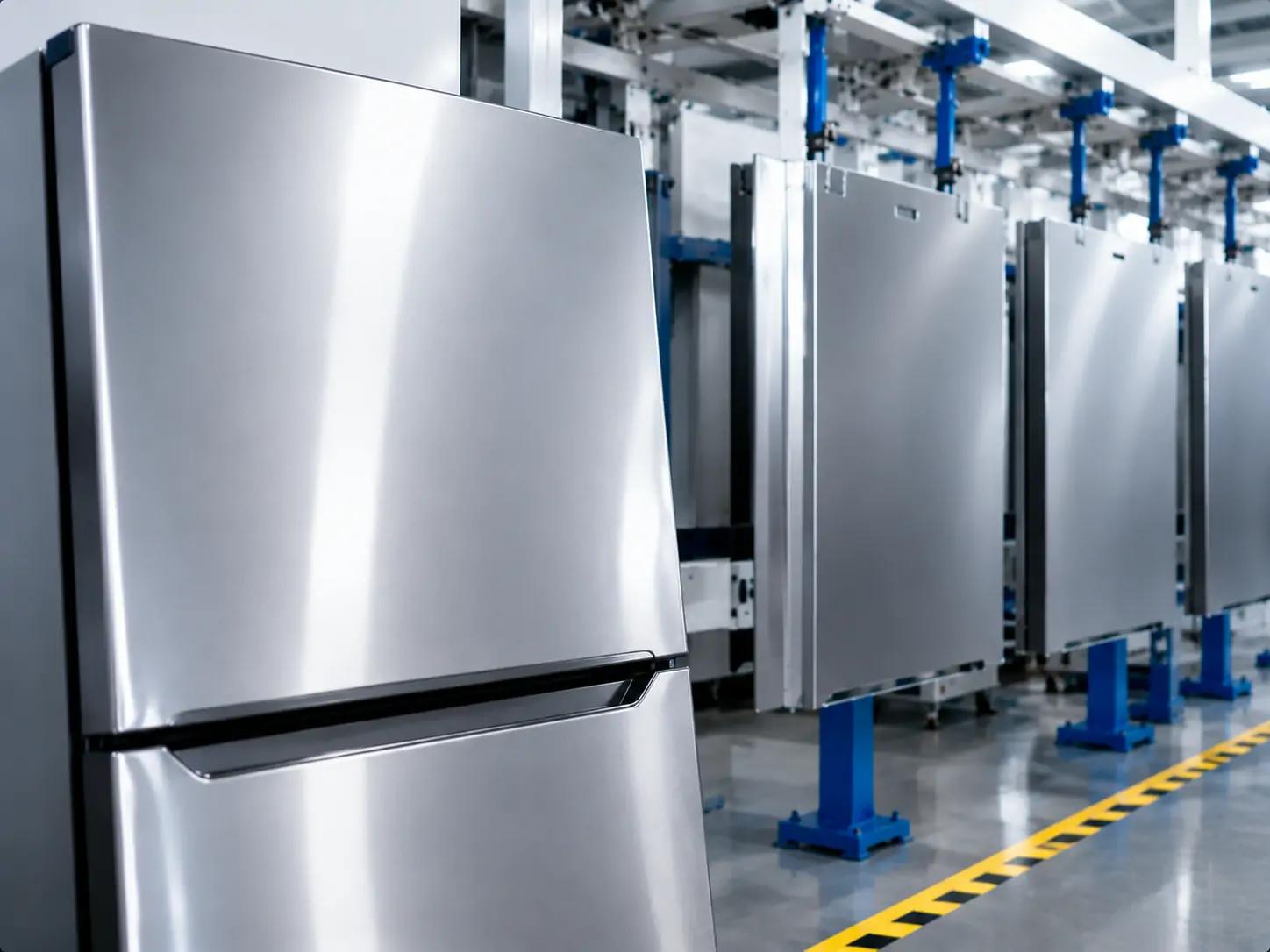 Prepainted steel home appliance panels